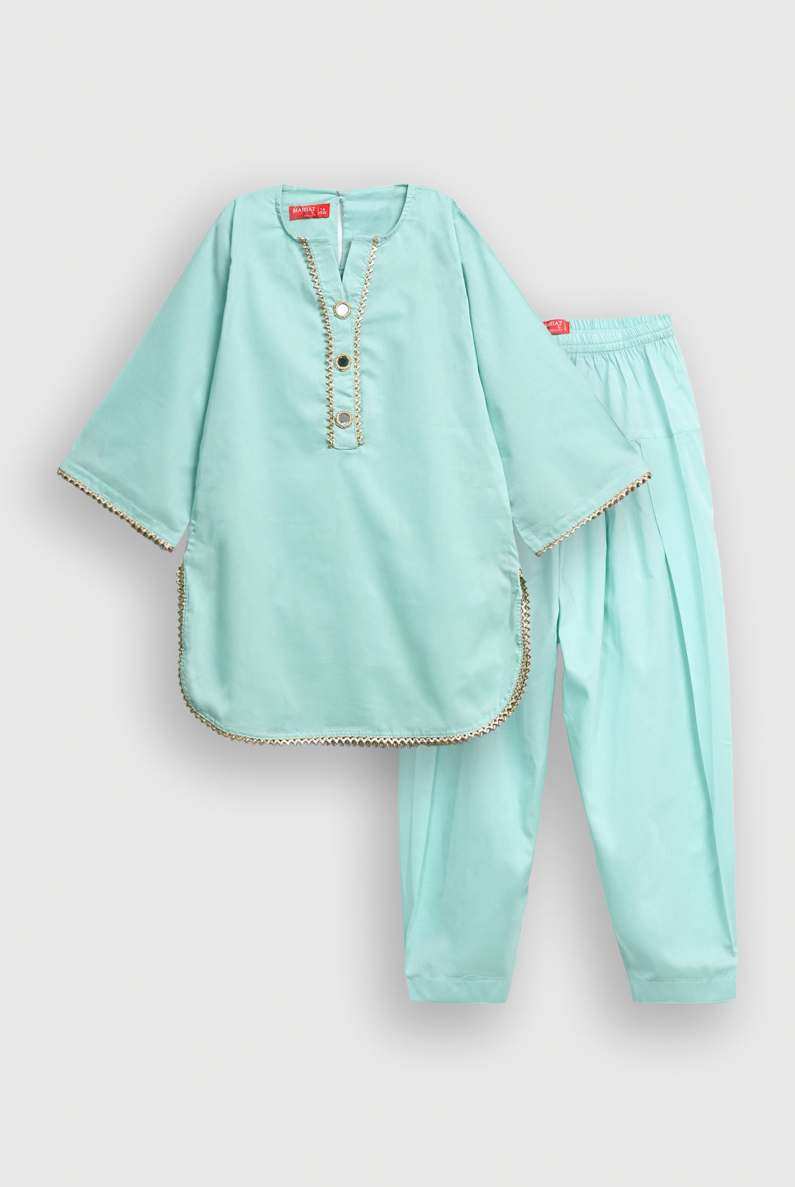 LIGHT GREEN 2 PIECE DRESS Reality