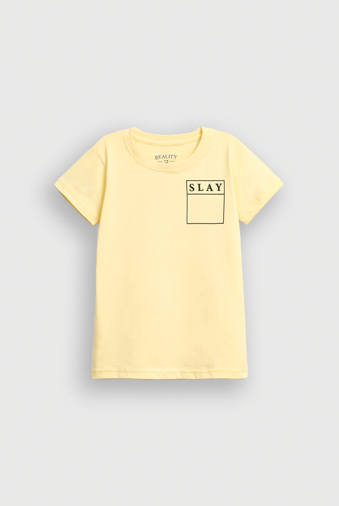 Girls YELLOW T-SHIRT Reality