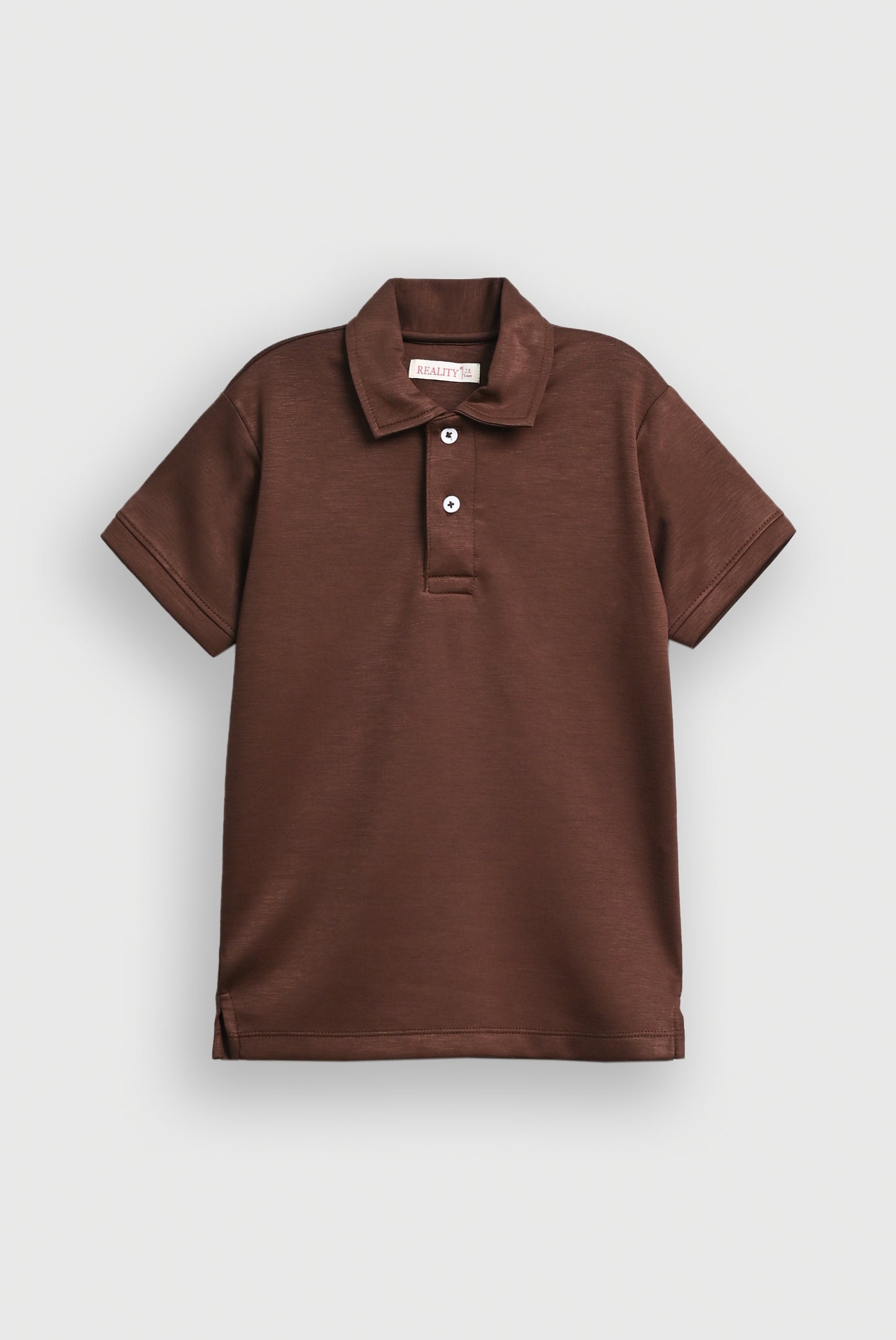 BOYS IMPORTED DARK BROWN POLO Reality
