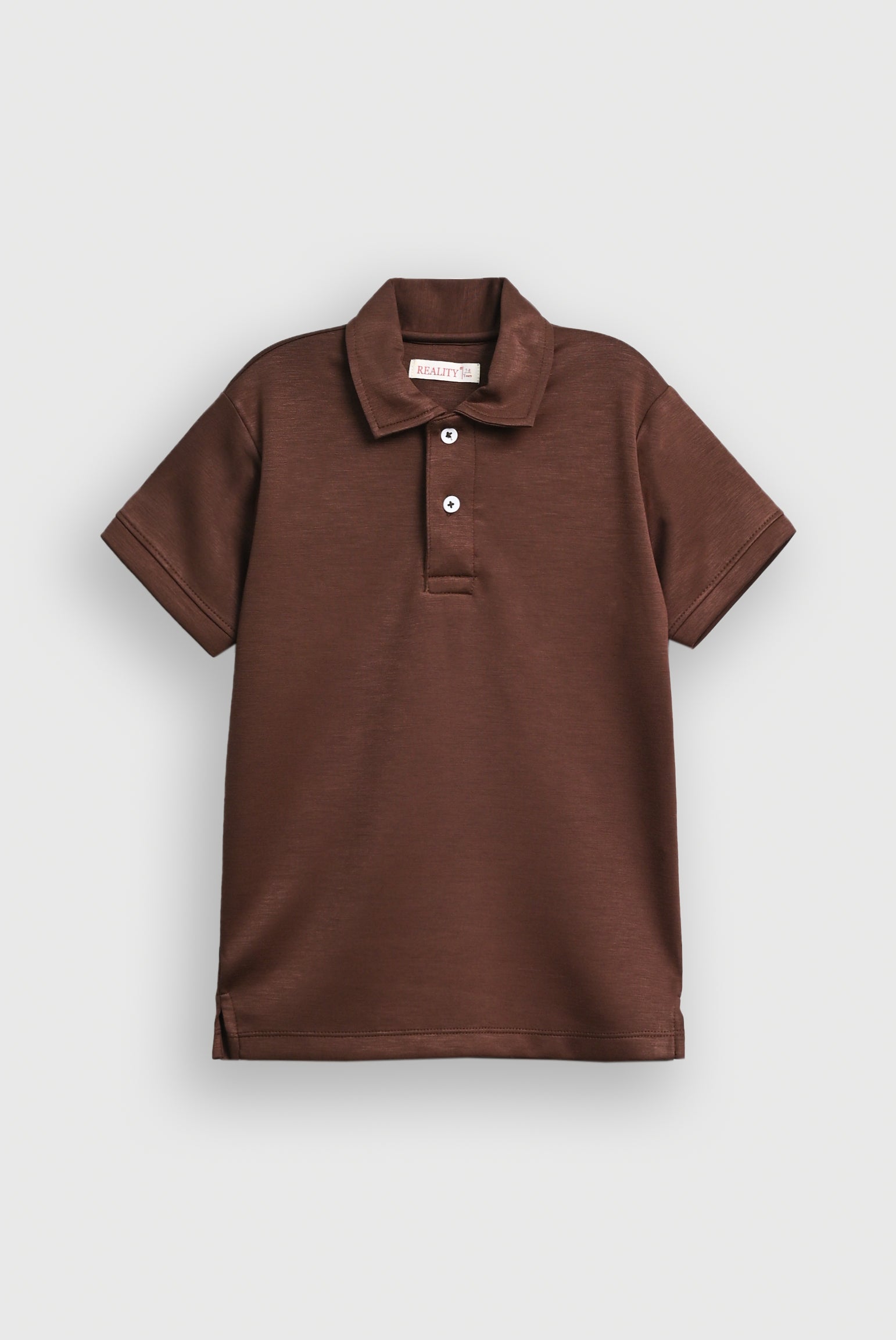 BOYS IMPORTED DARK BROWN POLO Reality