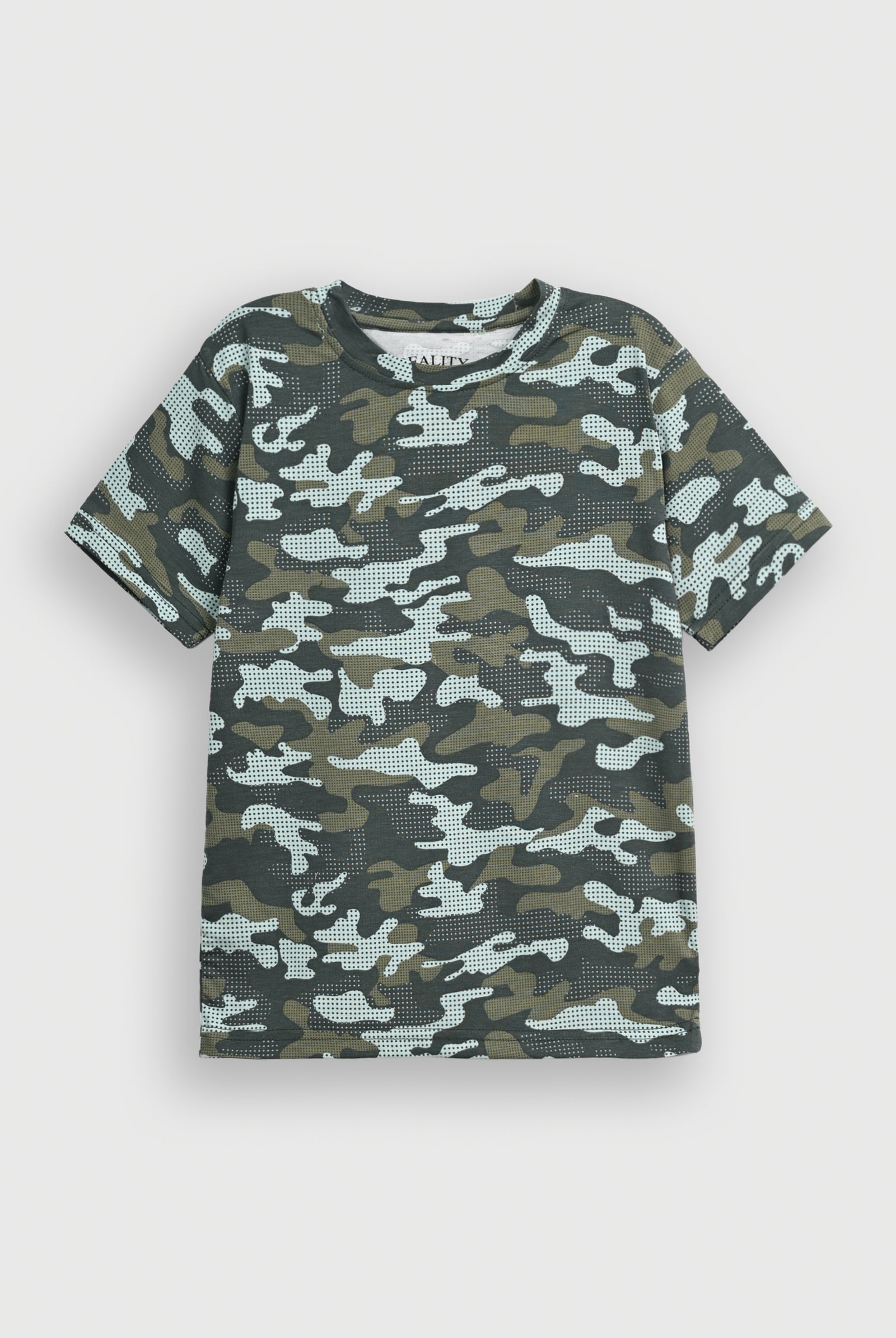 Boys ARMY GREEN T-SHIRT Reality