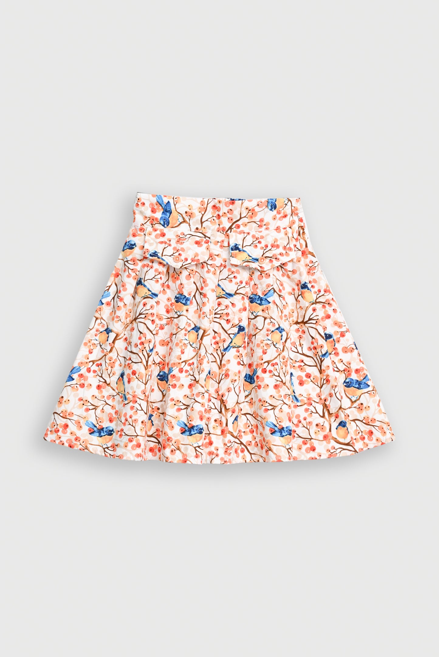 ORANGE BERRY BLOOM SKIRT SET Reality