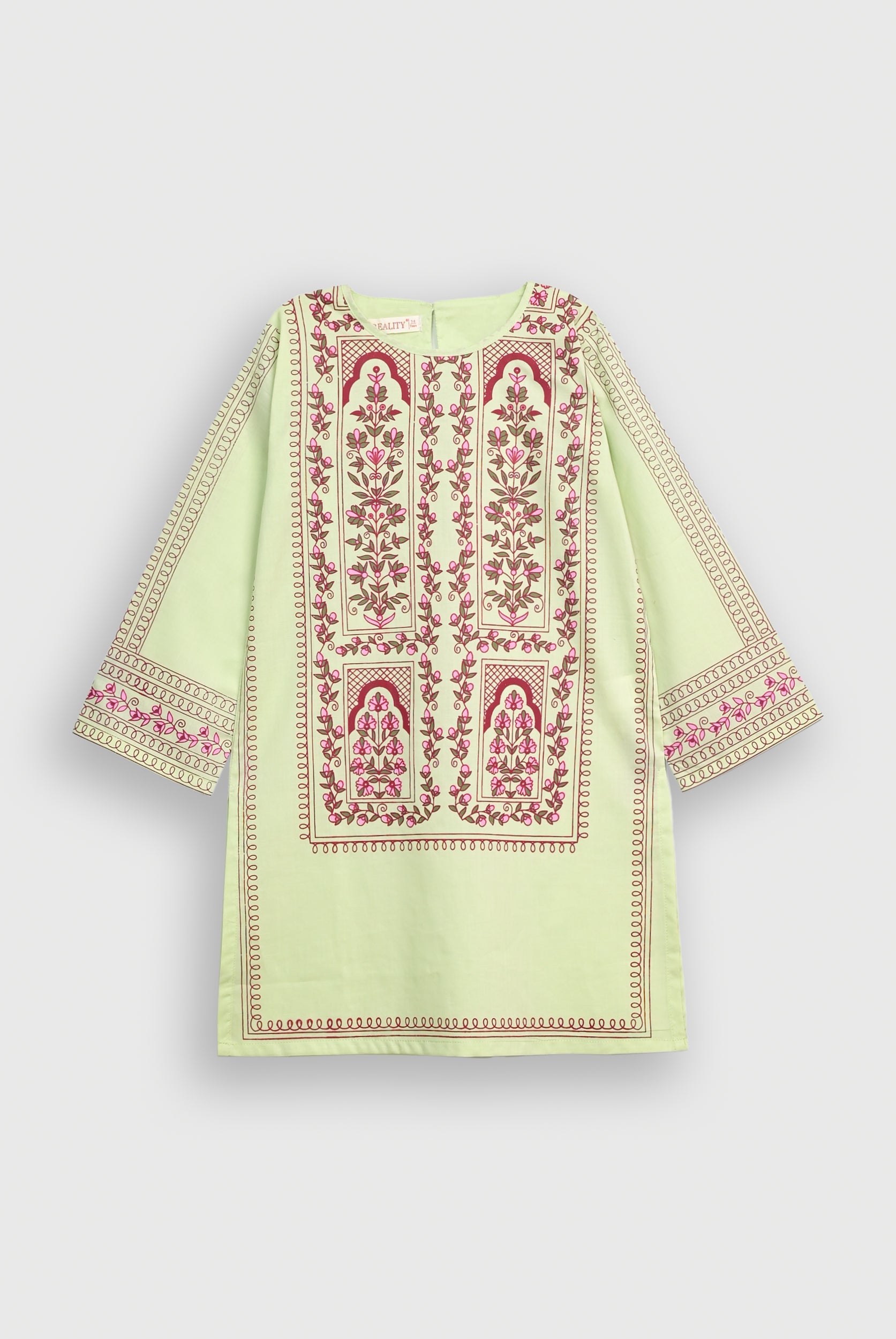 PARROT BLOCK PRINTED SUIT Reality