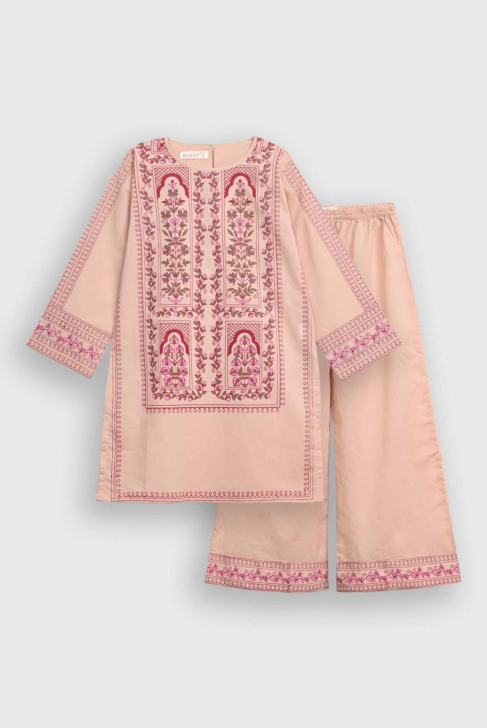 SKIN BLOCK PRINTED SUIT Reality