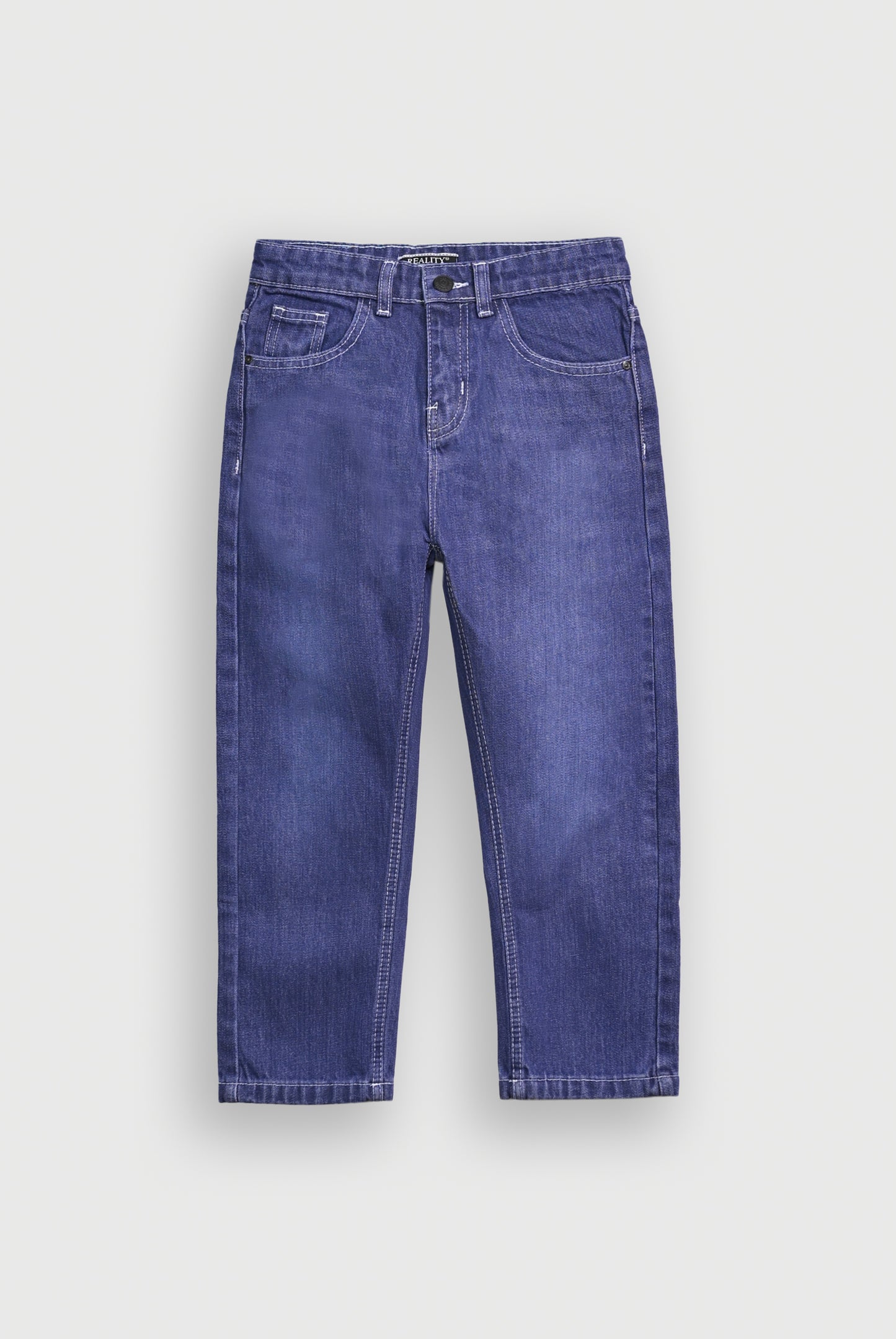 STRAIGHT FIT BLUE DENIM Reality
