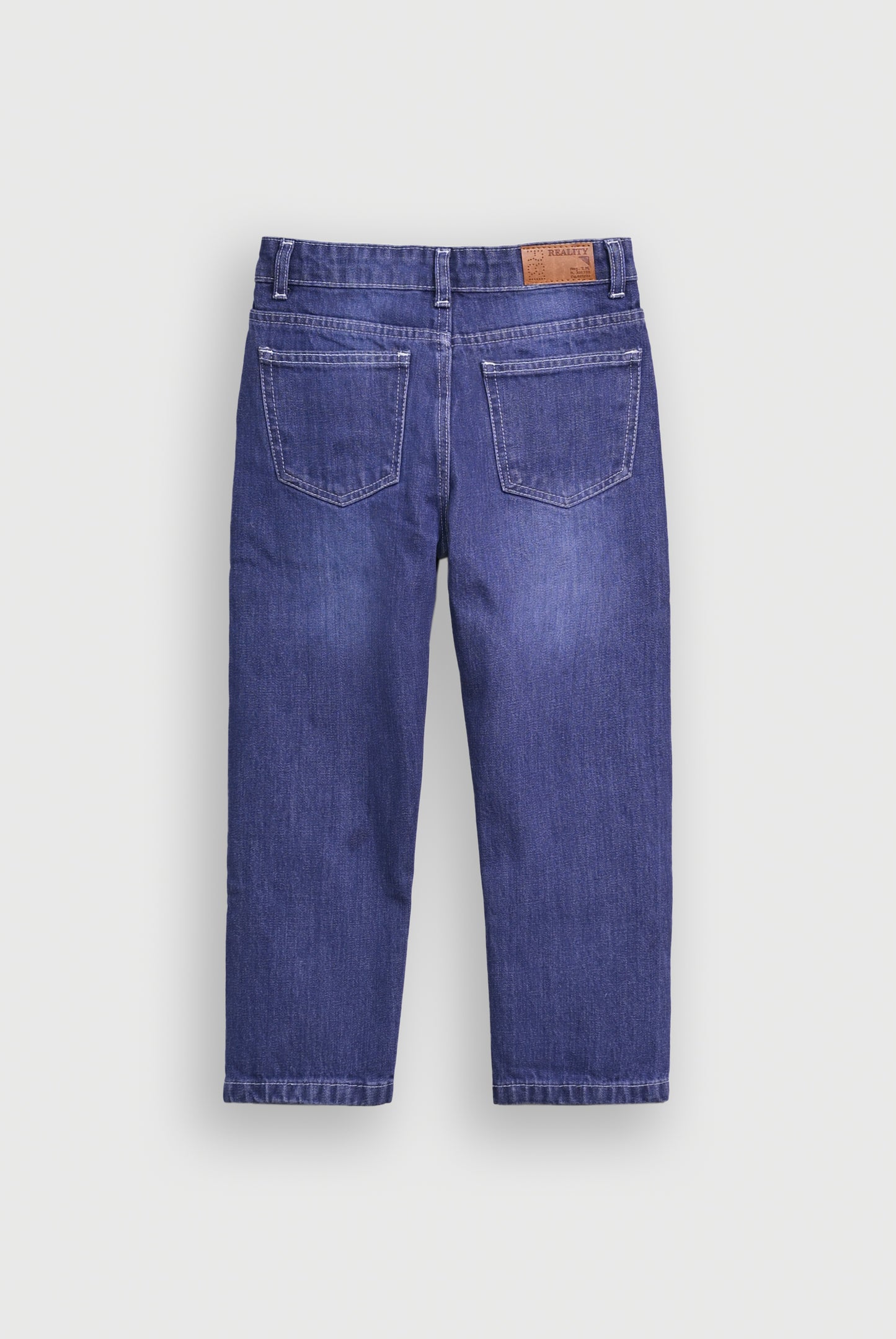 STRAIGHT FIT BLUE DENIM Reality