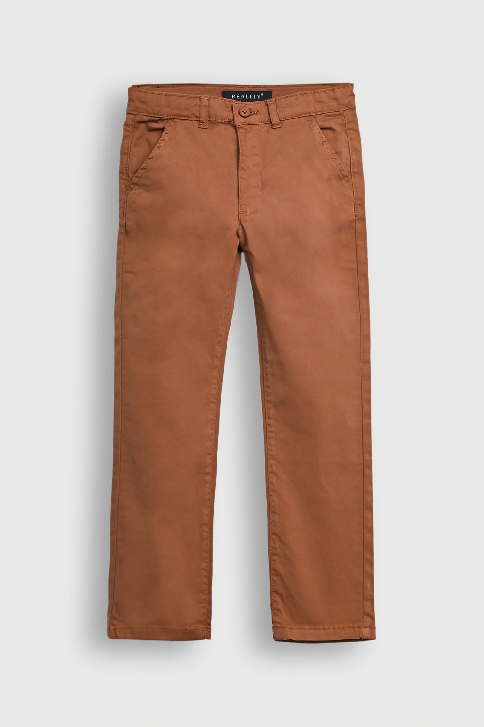 BOYS KHAKI REGULAR FIT CHINOS PANT Reality