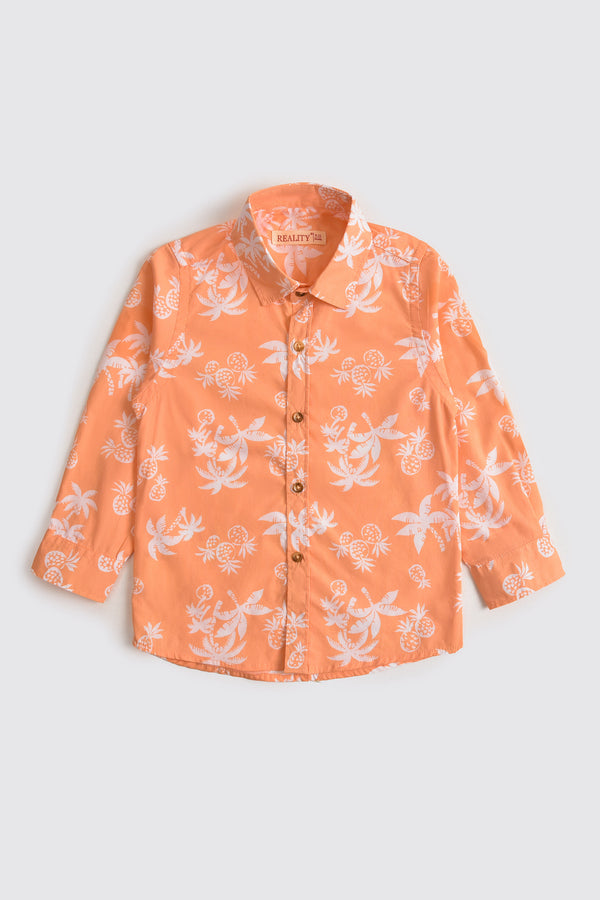 Peachy Palms Casual Shirt (3-24M)