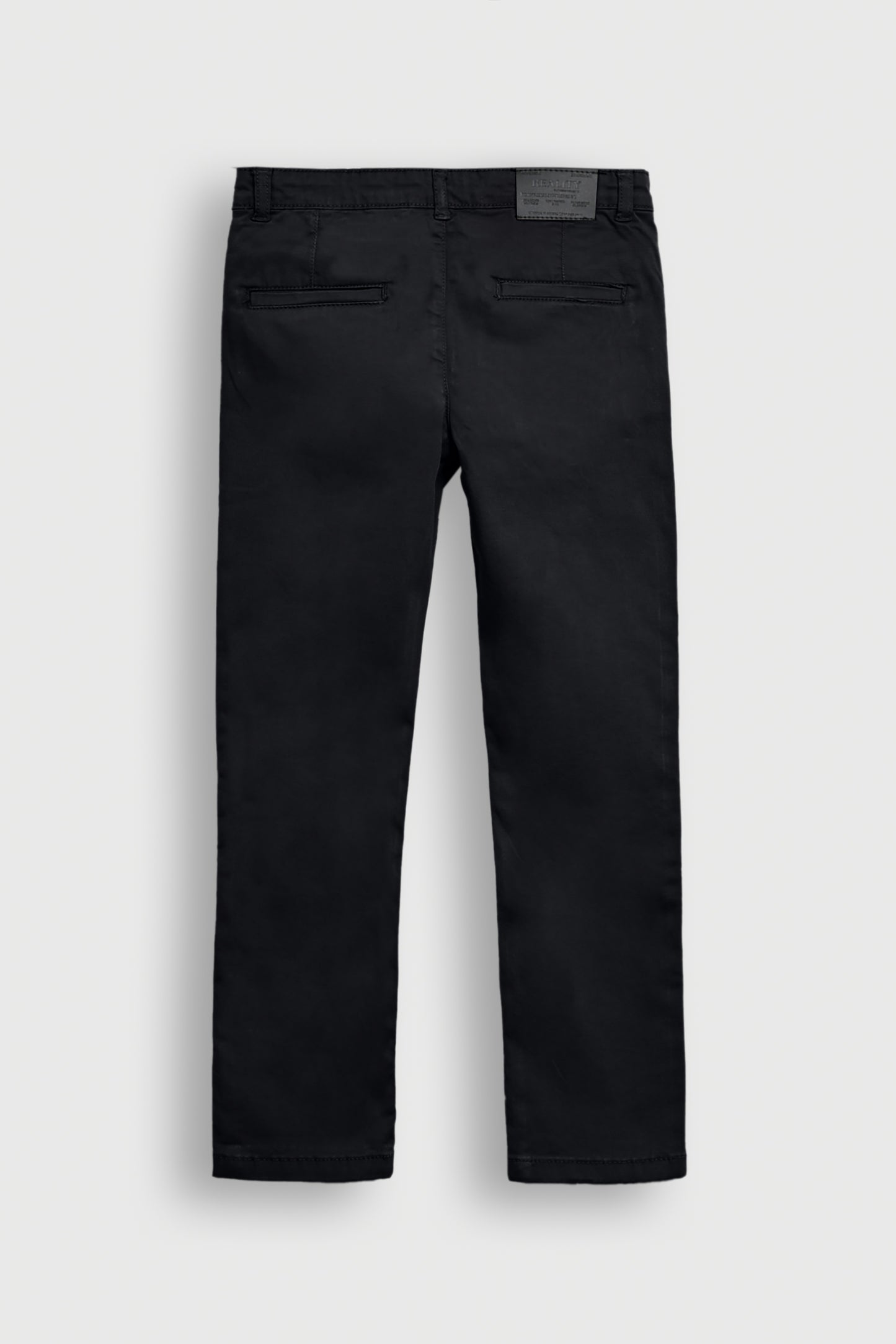 BOYS BLACK REGULAR FIT CHINOS PANT Reality