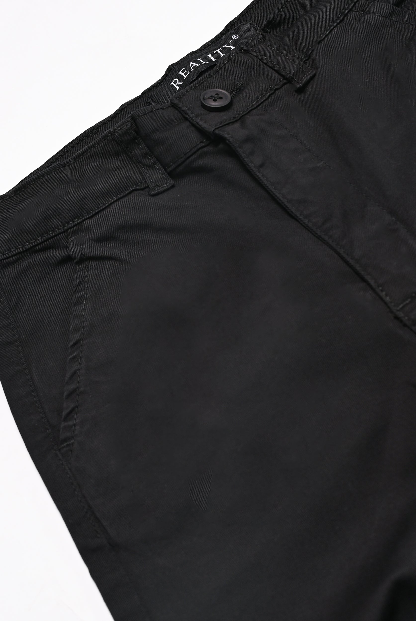 BOYS BLACK REGULAR FIT CHINOS PANT Reality