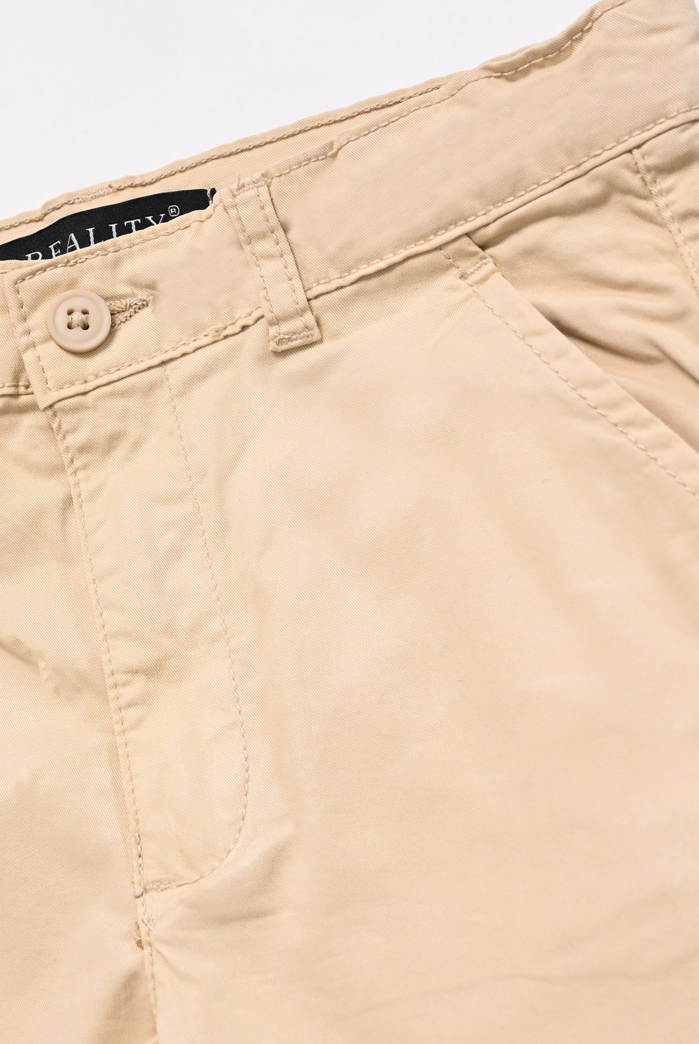 BOYS BROWN REGULAR FIT CHINOS PANT Reality