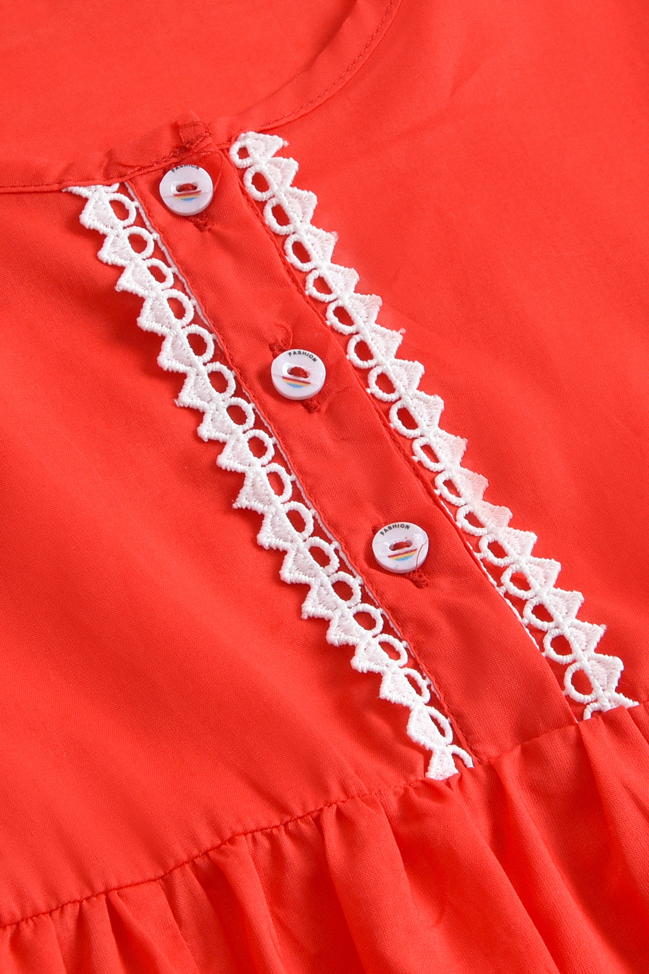 Coral Charm Blouse Top Reality