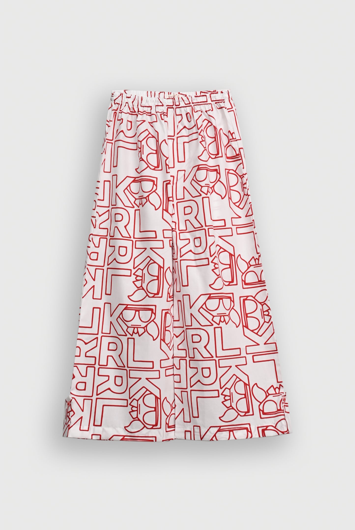 SCAR LET SCRIPT RED CO-ORD SET