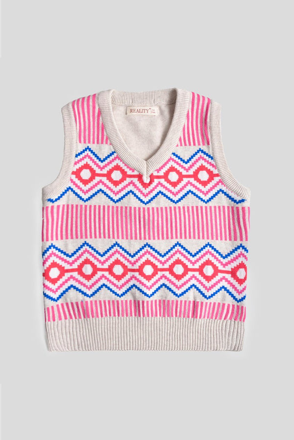 Argyle Printed Sweater - Reality