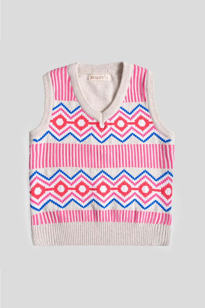 Argyle Printed Sweater - Reality