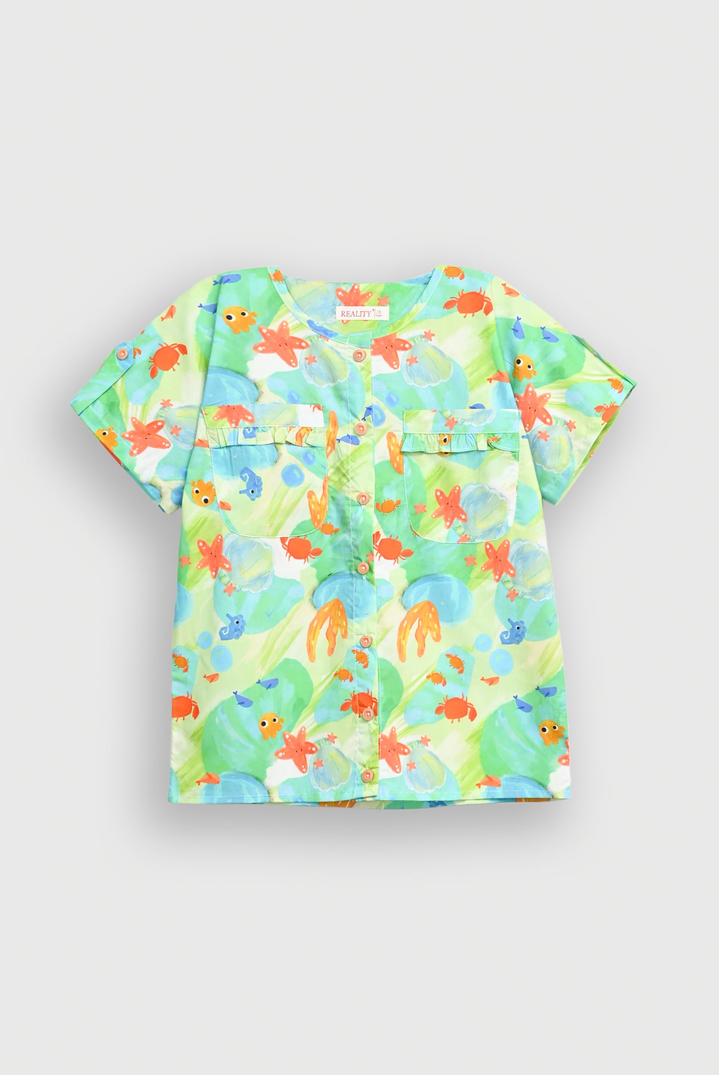 SCAR LET SCRIPT LIGHT GREEN CO-ORD SET