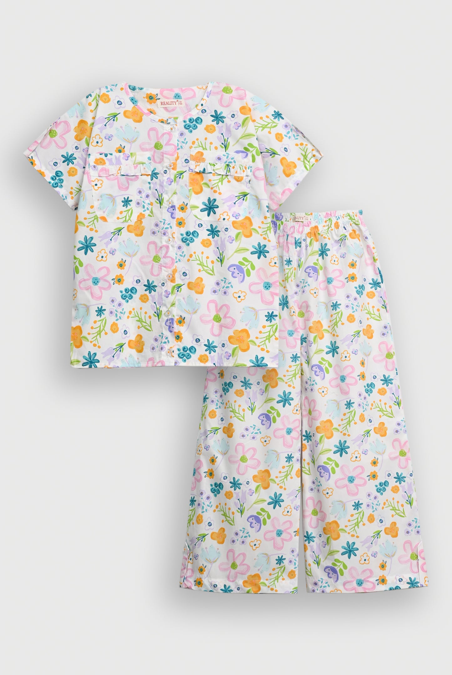 SCAR LET SCRIPT WHITE CO-ORD SET