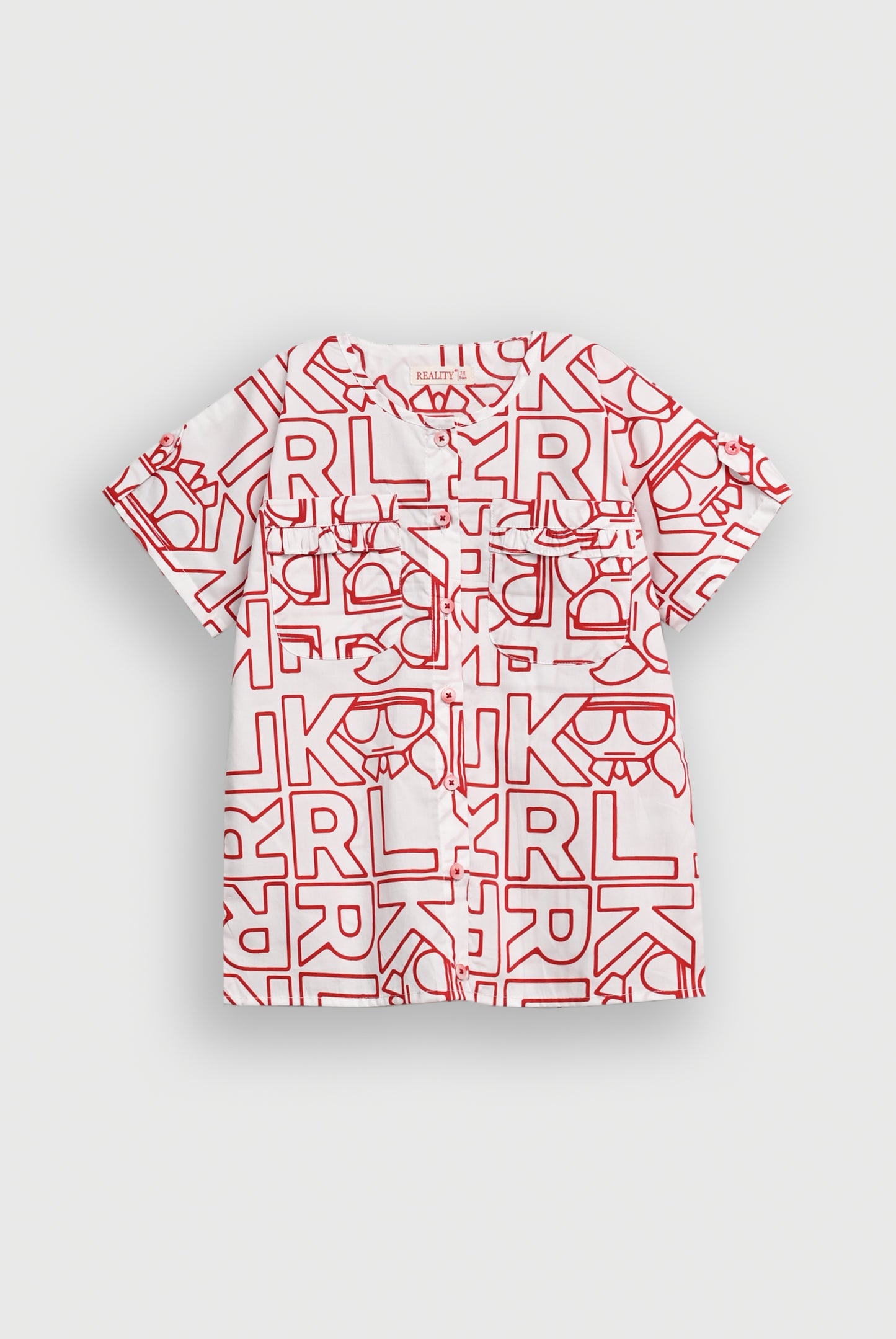 SCAR LET SCRIPT RED CO-ORD SET