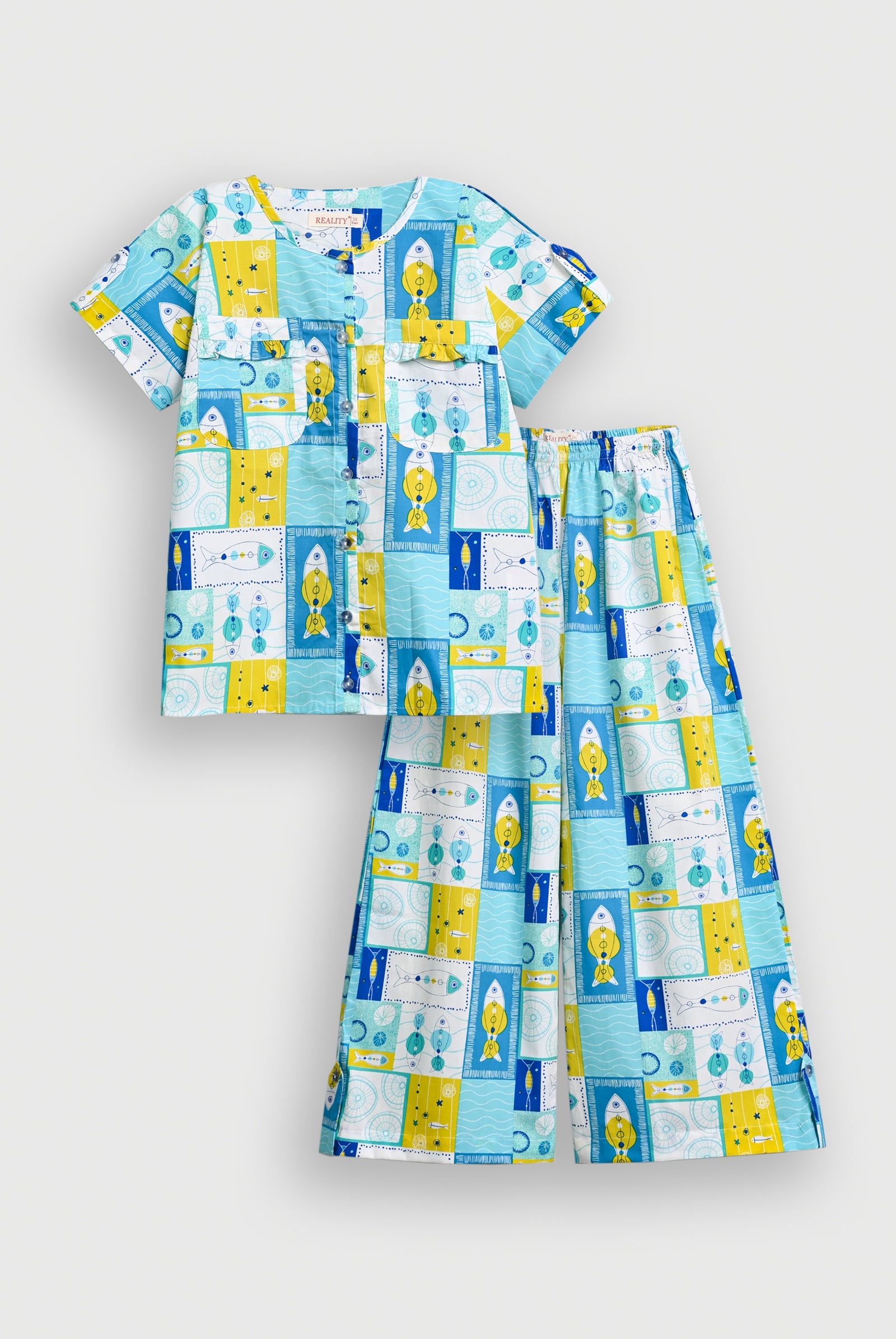 SCAR LET SCRIPT BLUE CO-ORD SET
