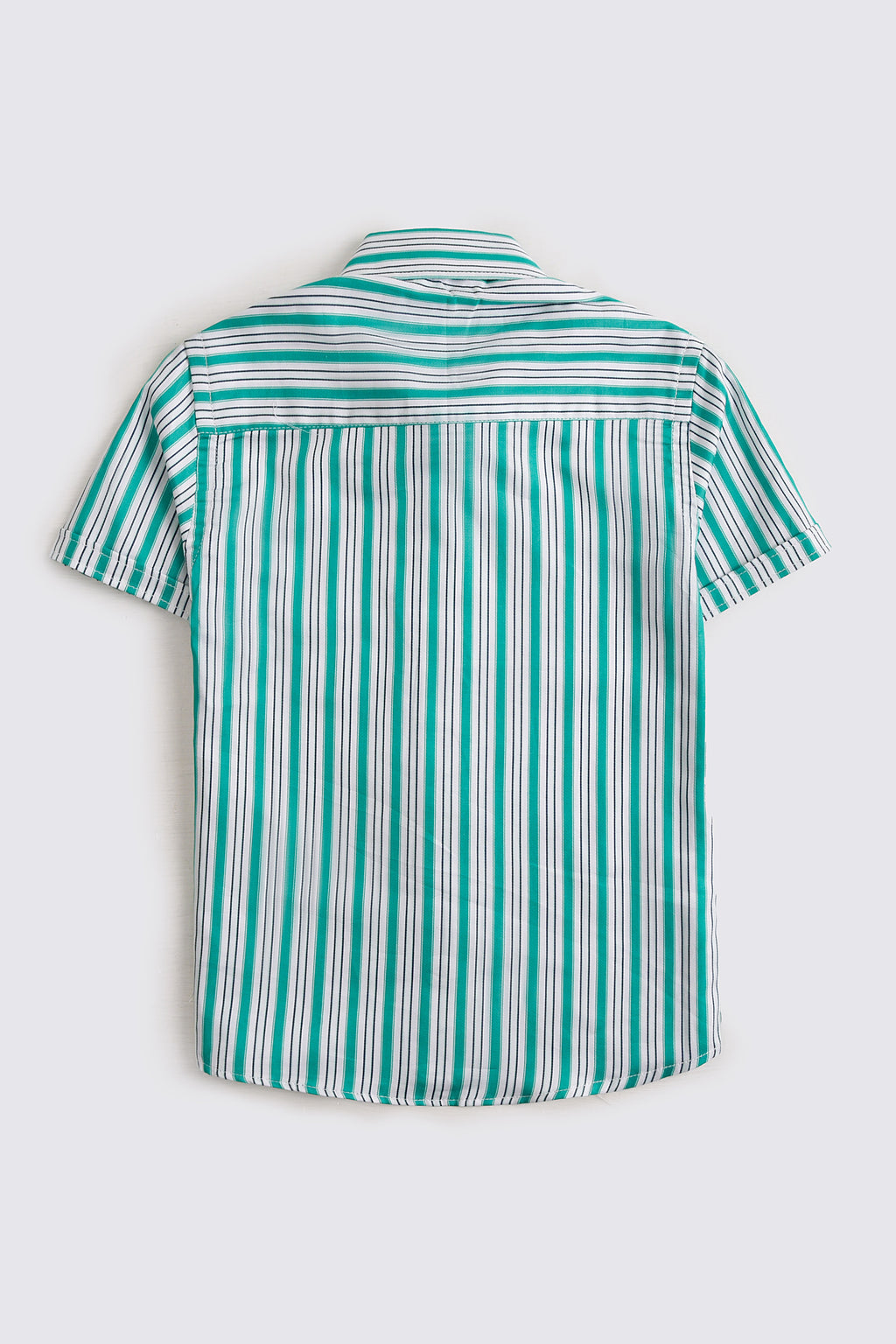 Green Striped Casual Shirt Boys Reality