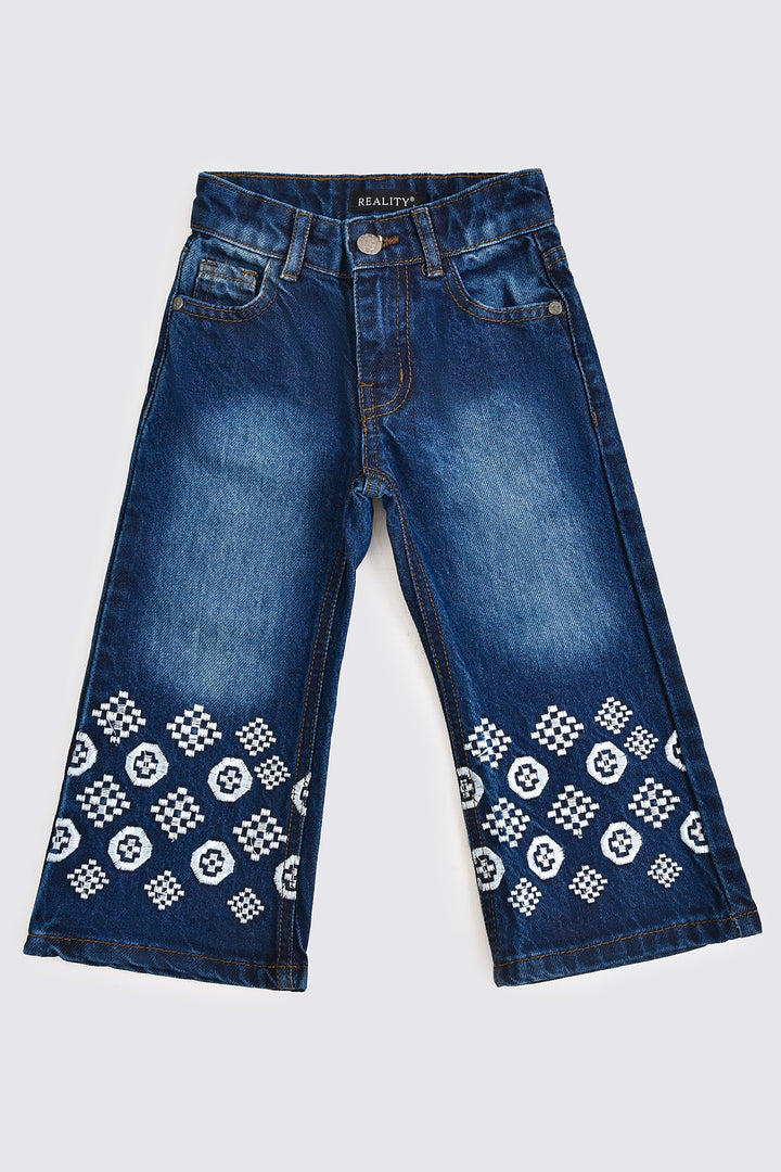 Embroidered Flapper Denim Reality
