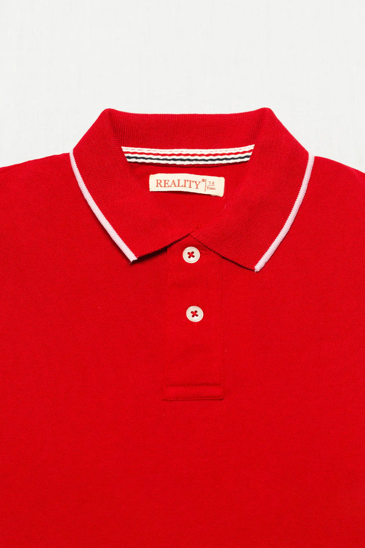 BOYS RED POLO Reality