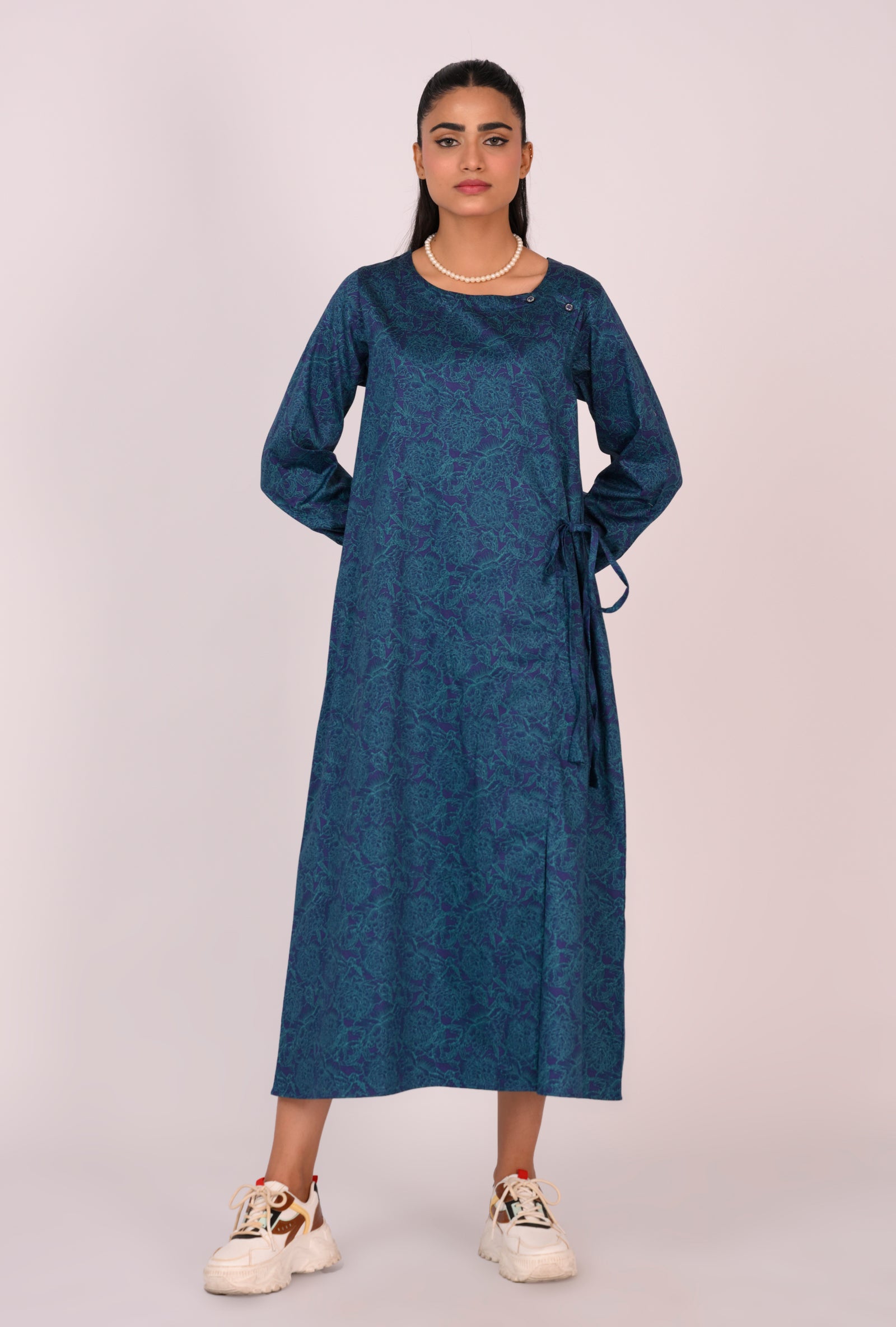 COTTON CHARM DARK BLUE FROCK REALITY