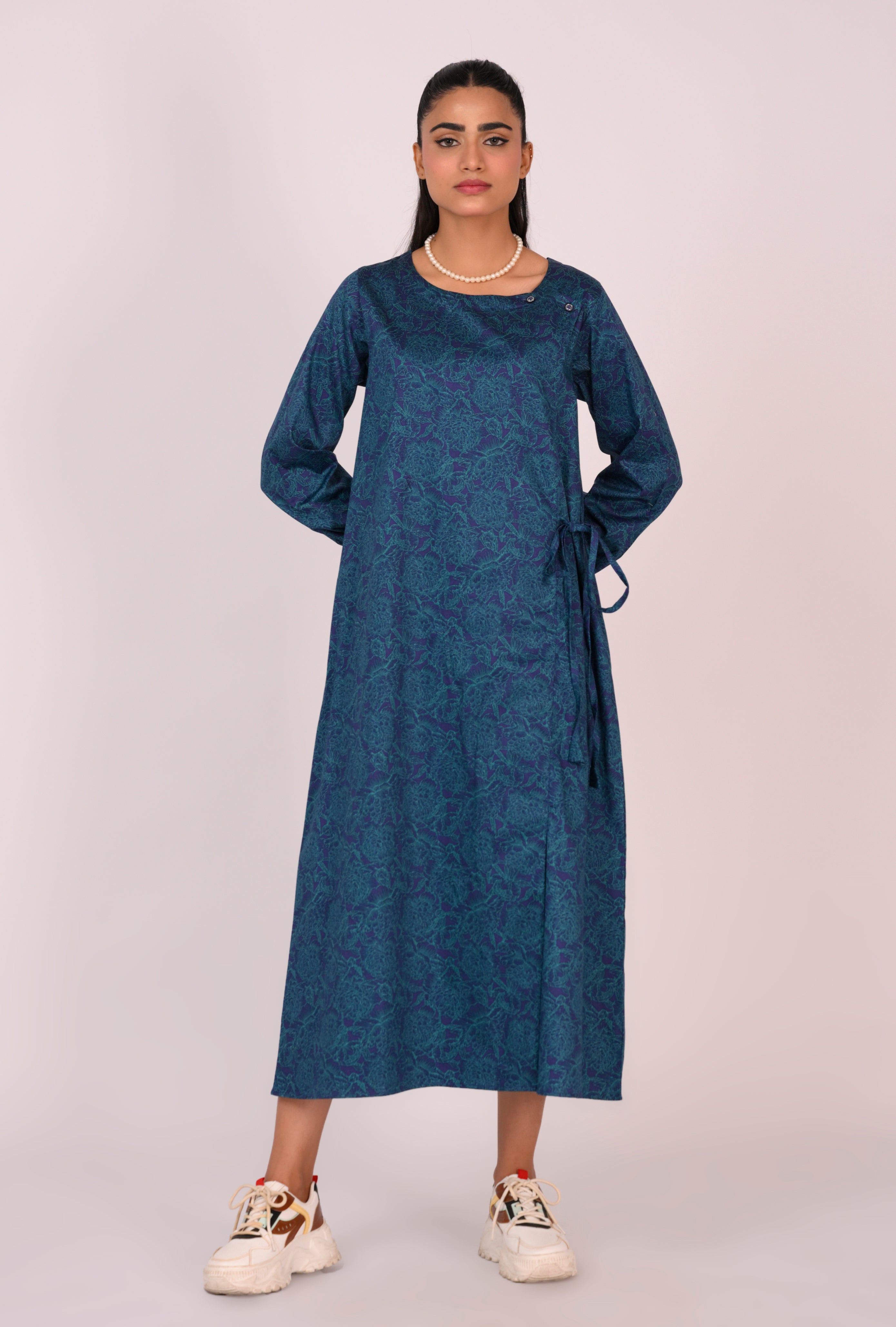 COTTON CHARM DARK BLUE FROCK REALITY