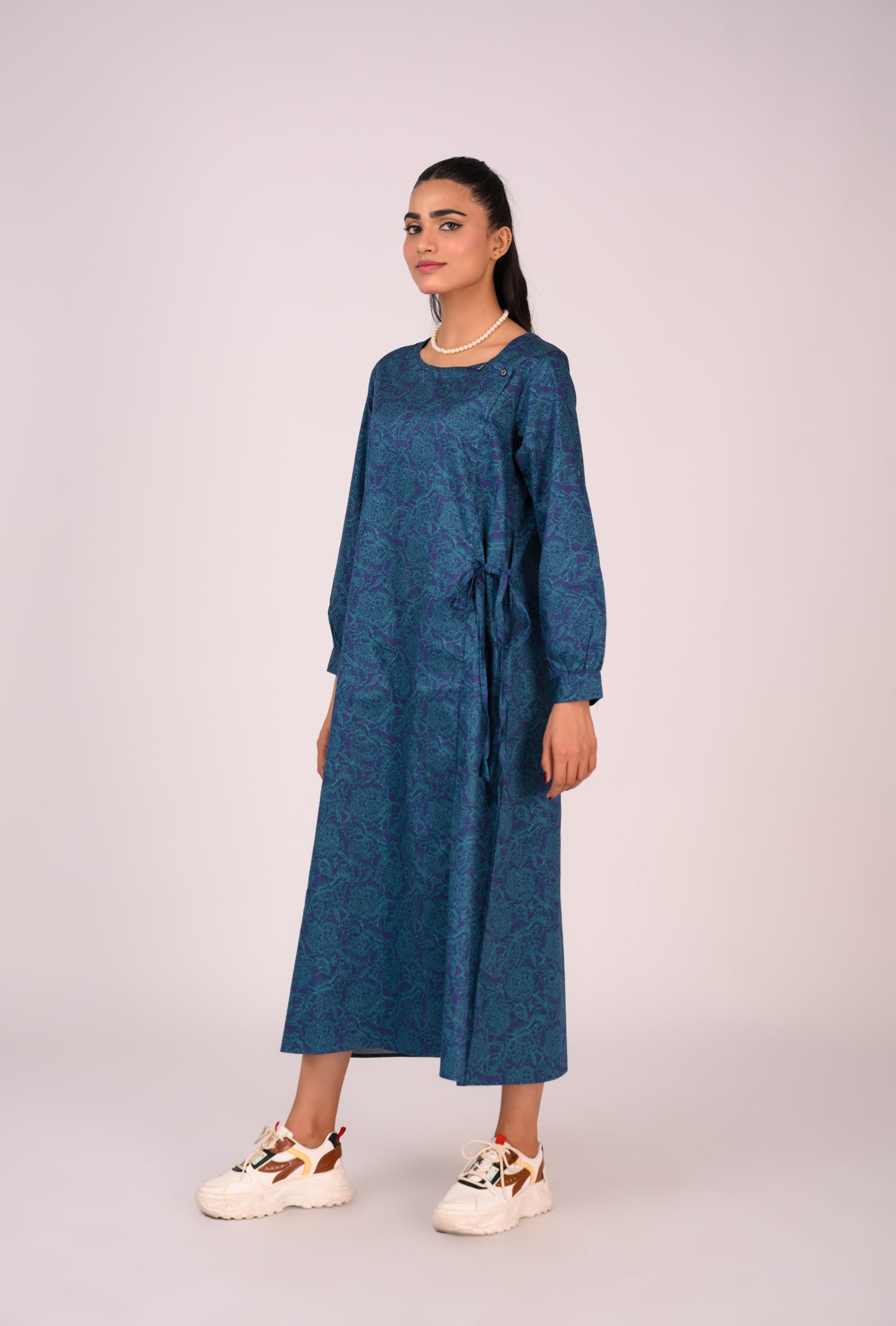 COTTON CHARM DARK BLUE FROCK REALITY