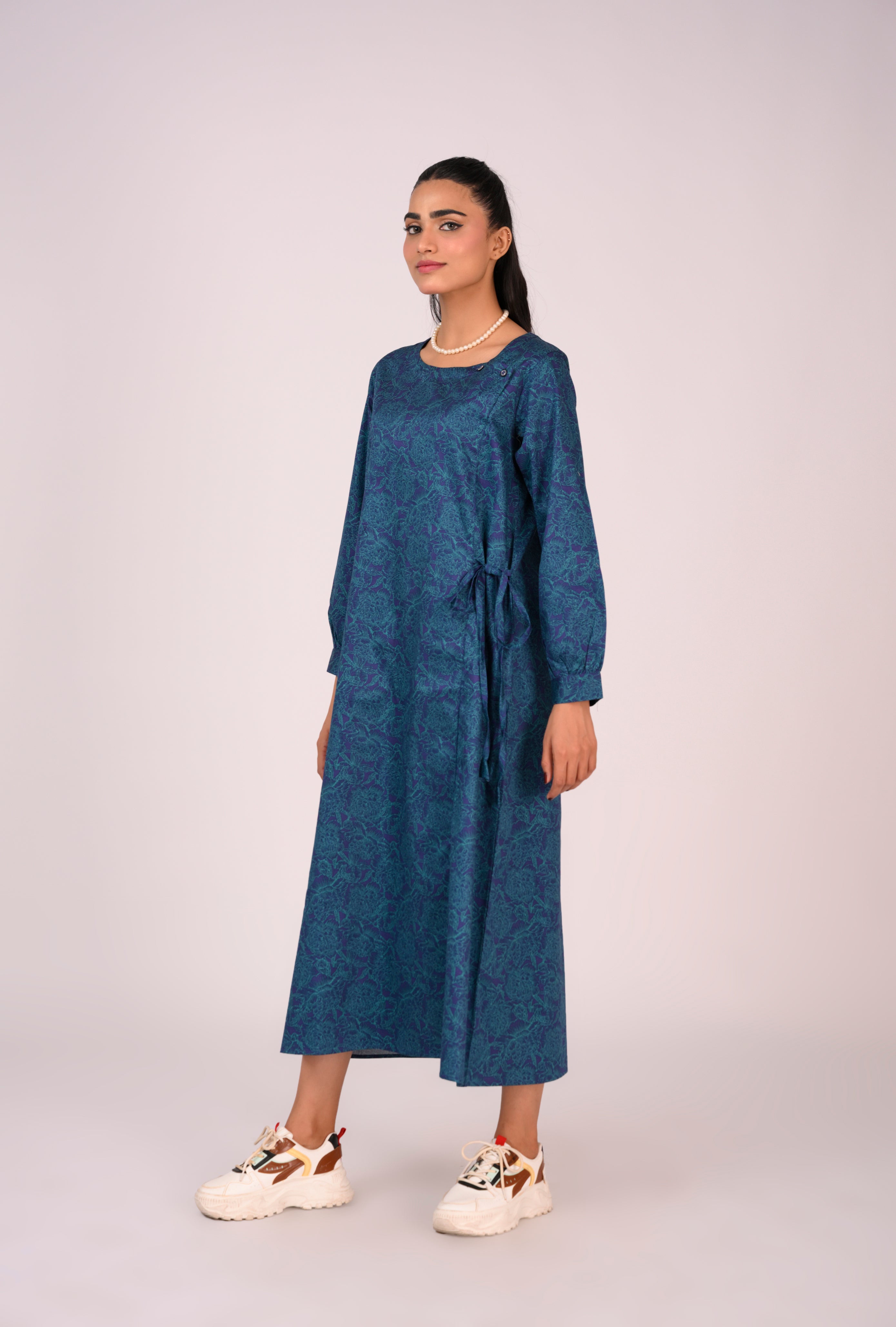 COTTON CHARM DARK BLUE FROCK REALITY