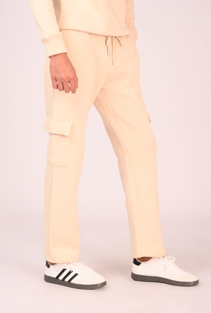 Elevated Cream Cargo Trousers Reality