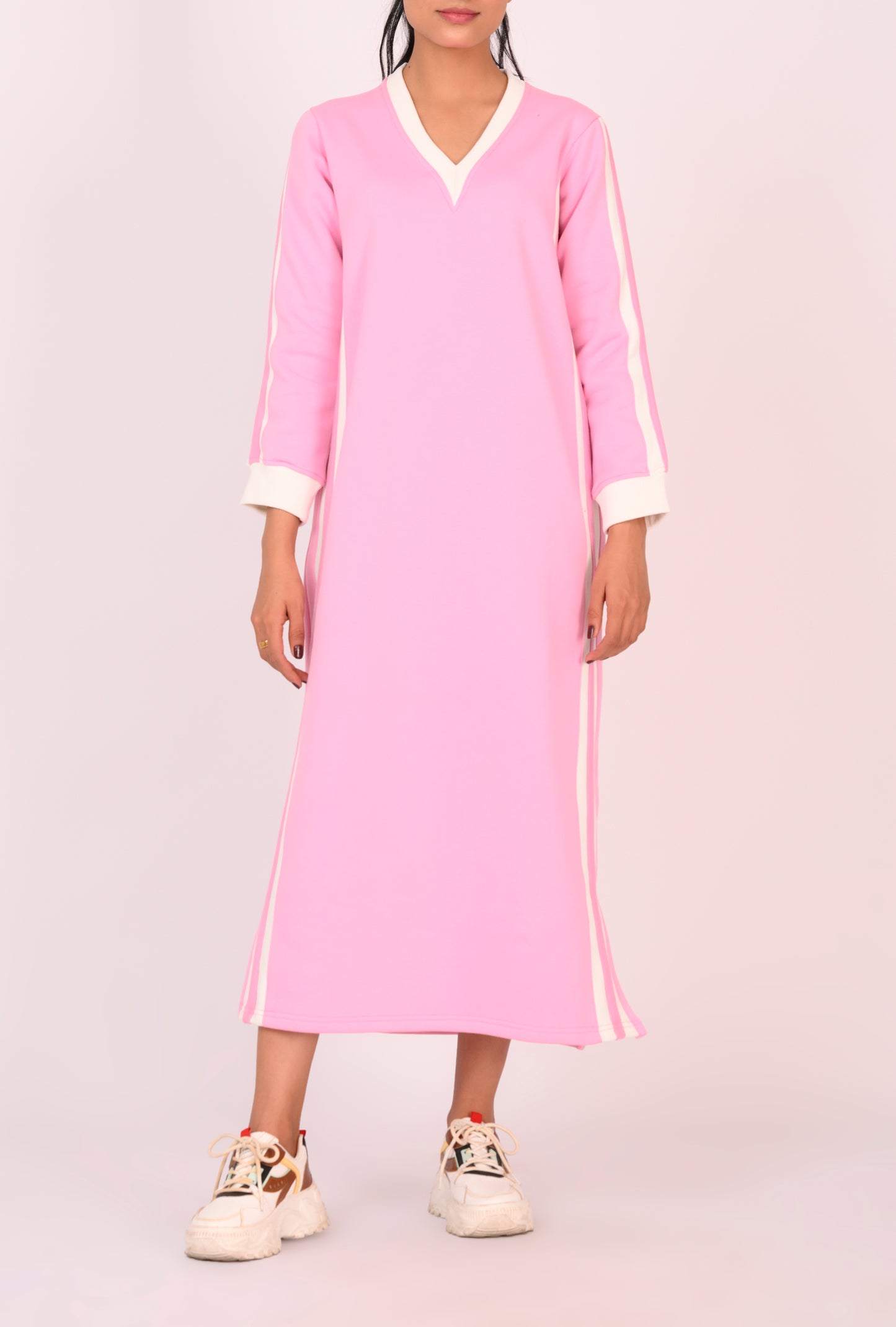PINK FLEECE DRESS REALITY