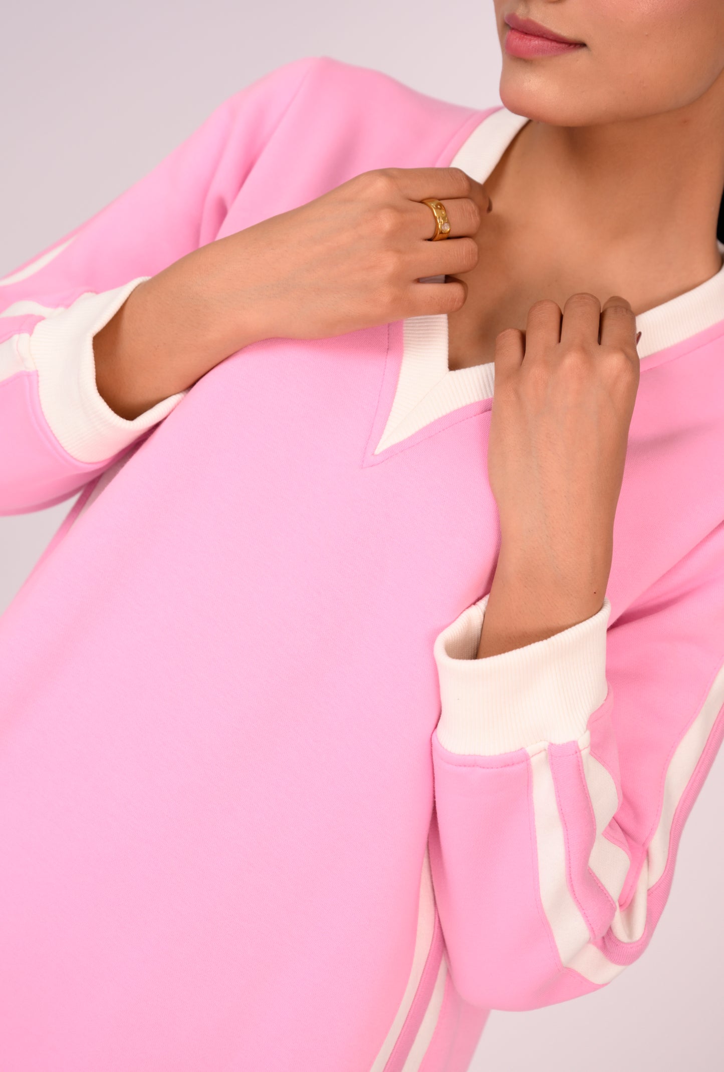 PINK FLEECE DRESS REALITY