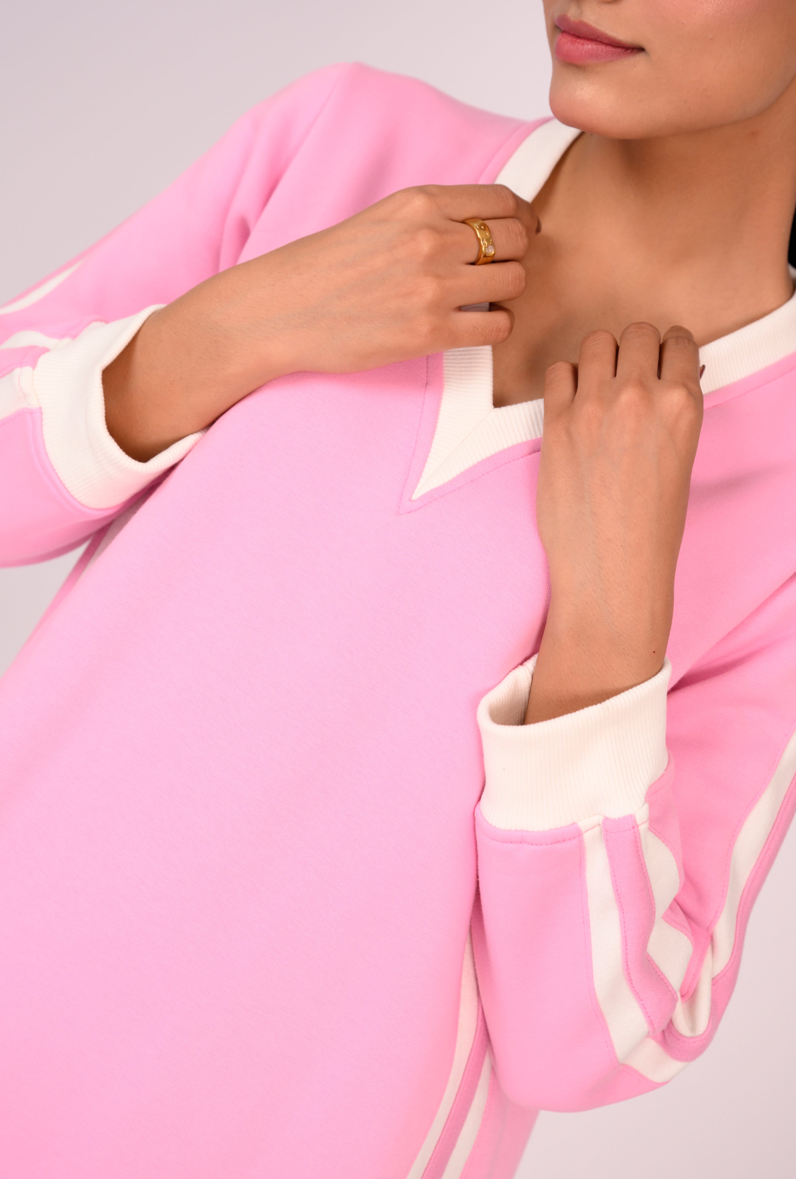 PINK FLEECE DRESS REALITY