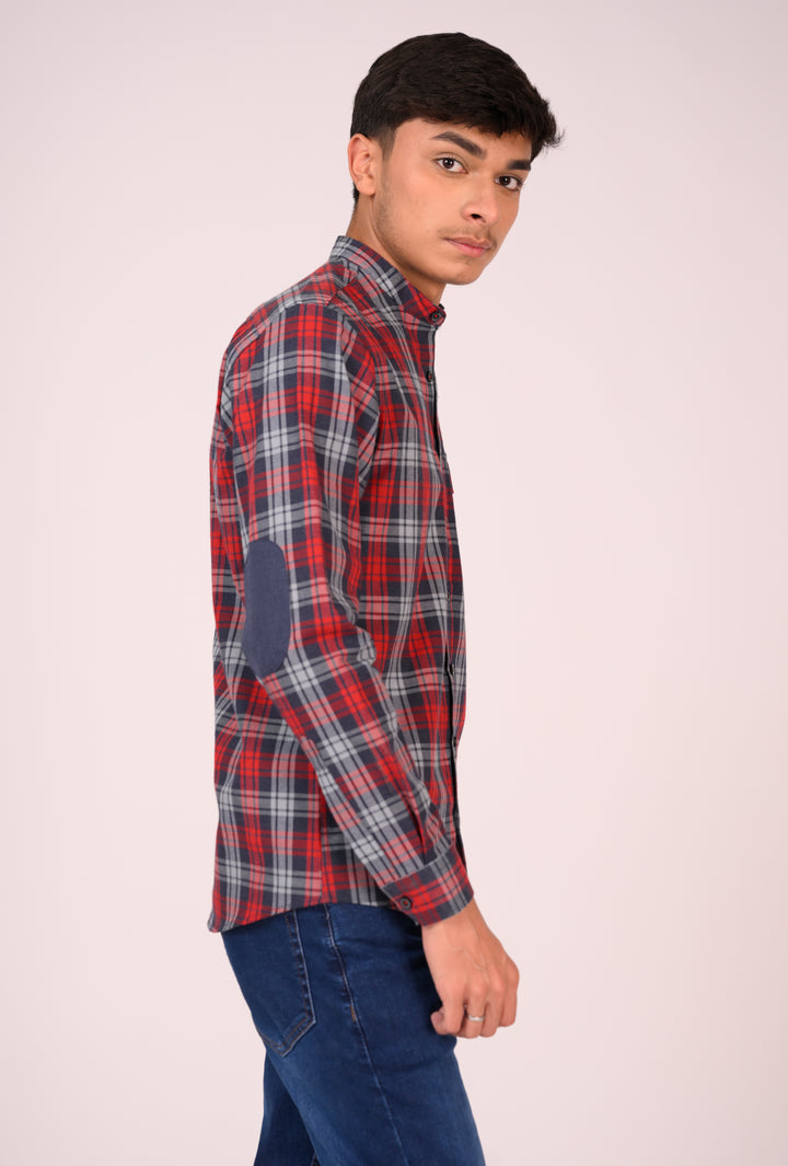 Red & Grey Tartan Casual Shirt Reality