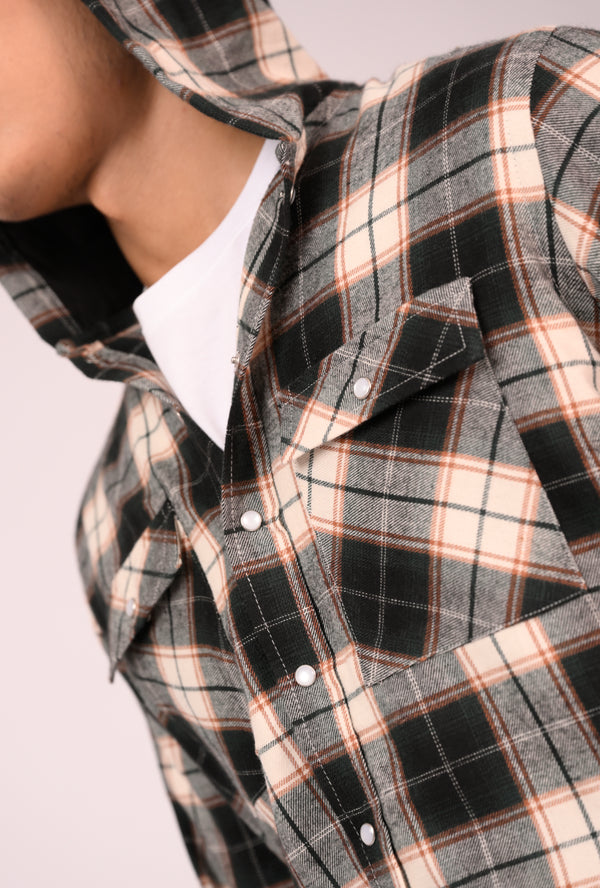 Urban Flannel Hooded Shirt Reality