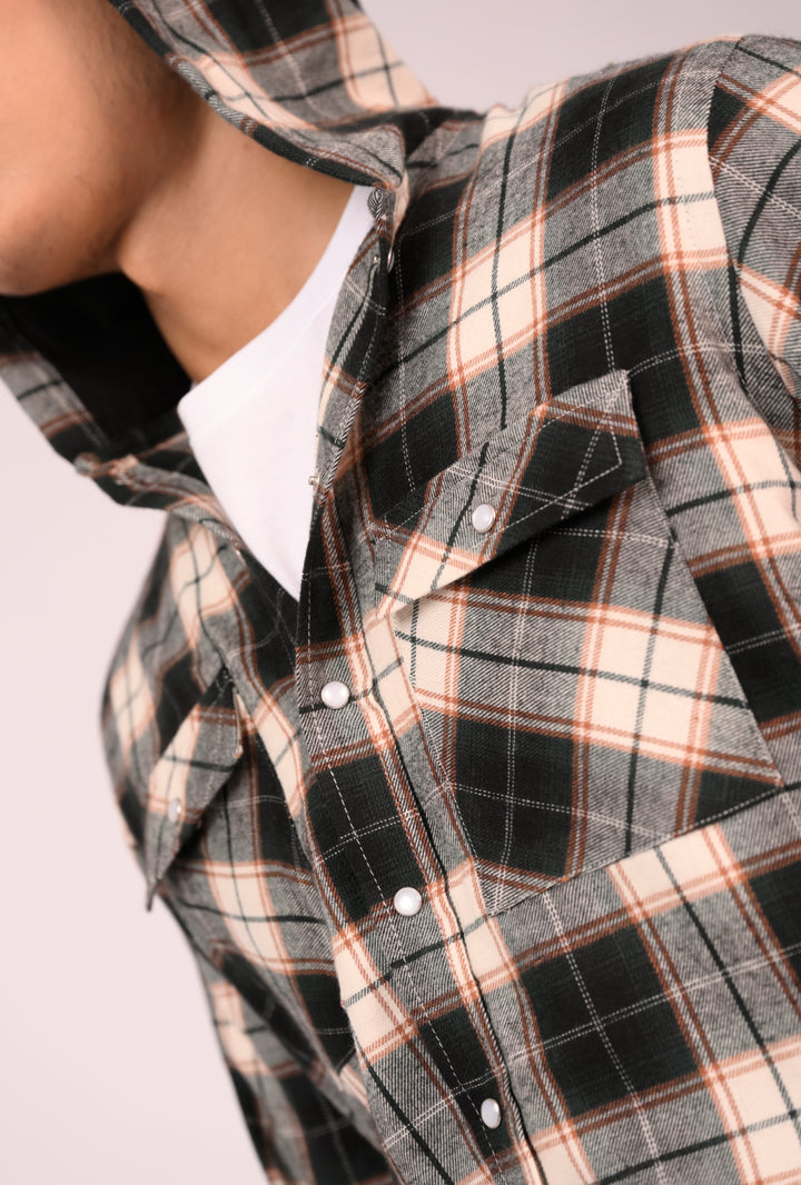 Urban Flannel Hooded Shirt Reality