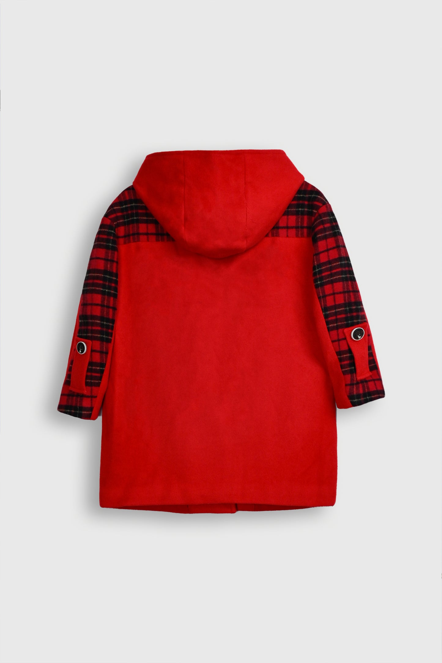Red Plaid Duffle Coat Reality