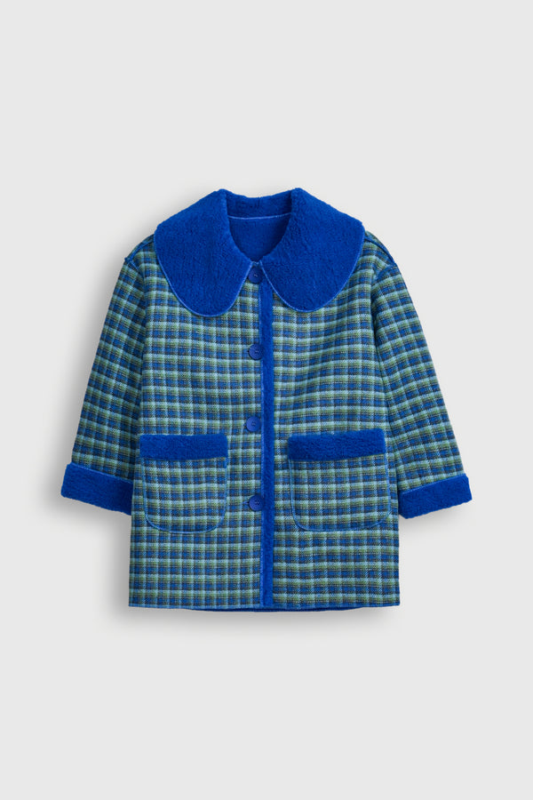Ocean Check Contrast Coat