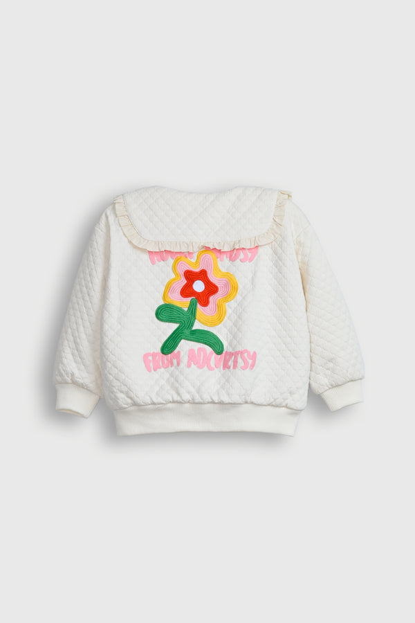 Sapphire Plaid Peter Pan Coat Reality