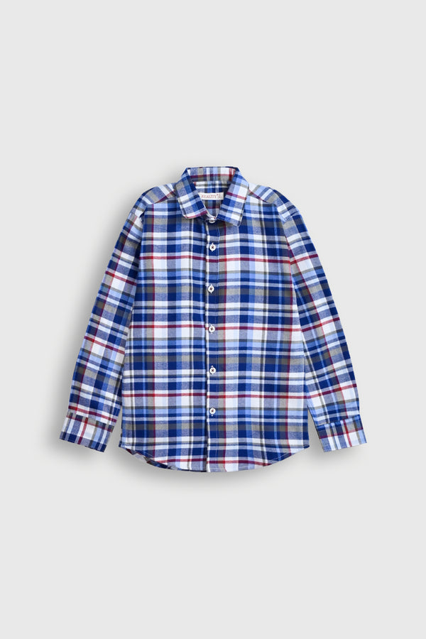 BOYS BLUE CASUAL SHIRT Reality