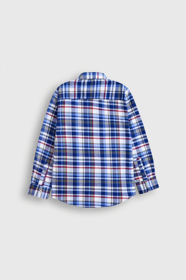 BOYS BLUE CASUAL SHIRT Reality