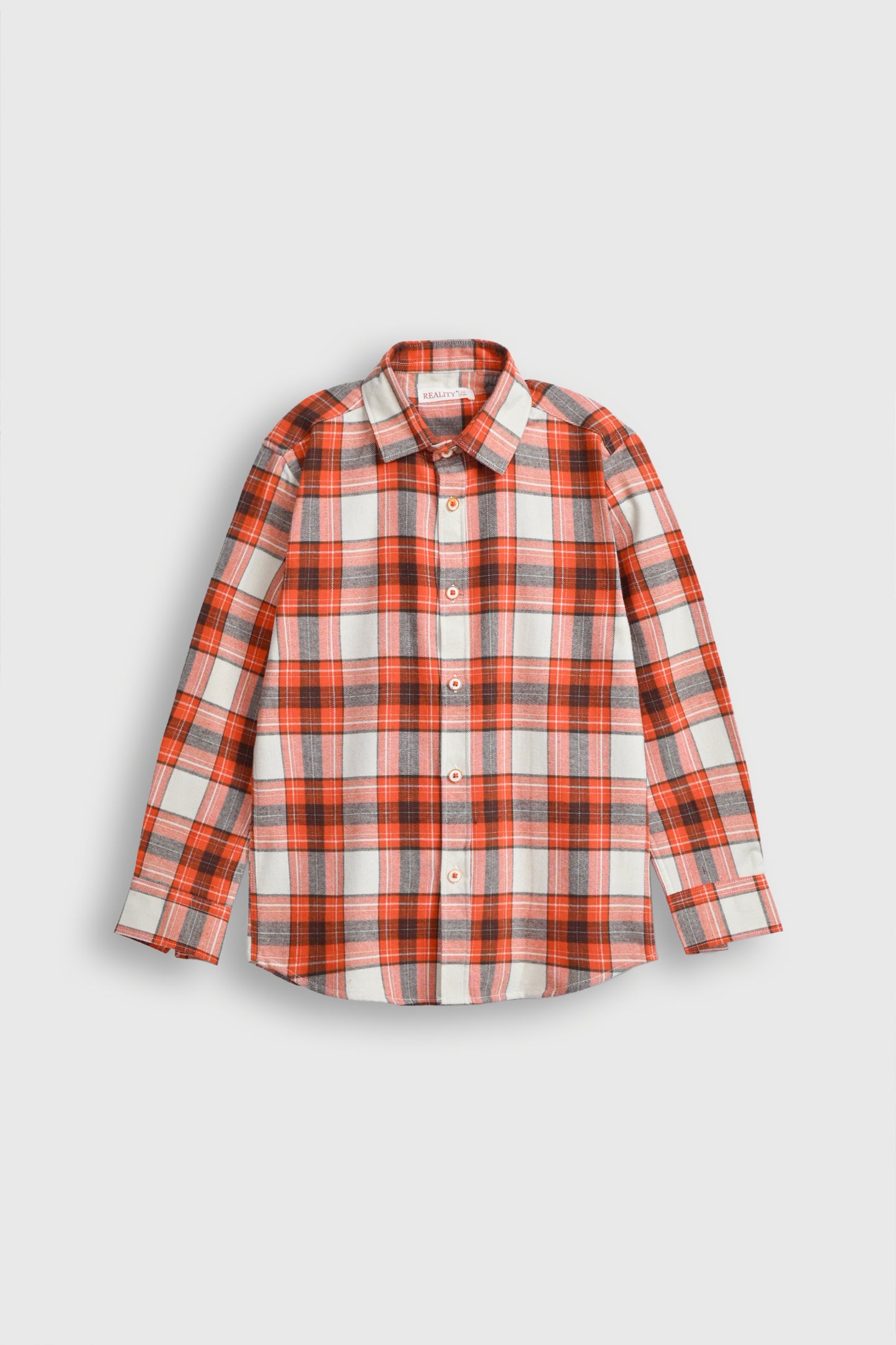 BOYS ORANGE CASUAL SHIRT Reality