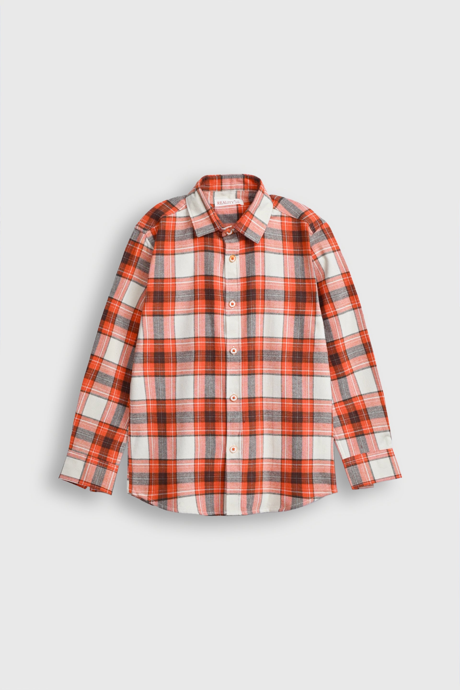 BOYS ORANGE CASUAL SHIRT Reality