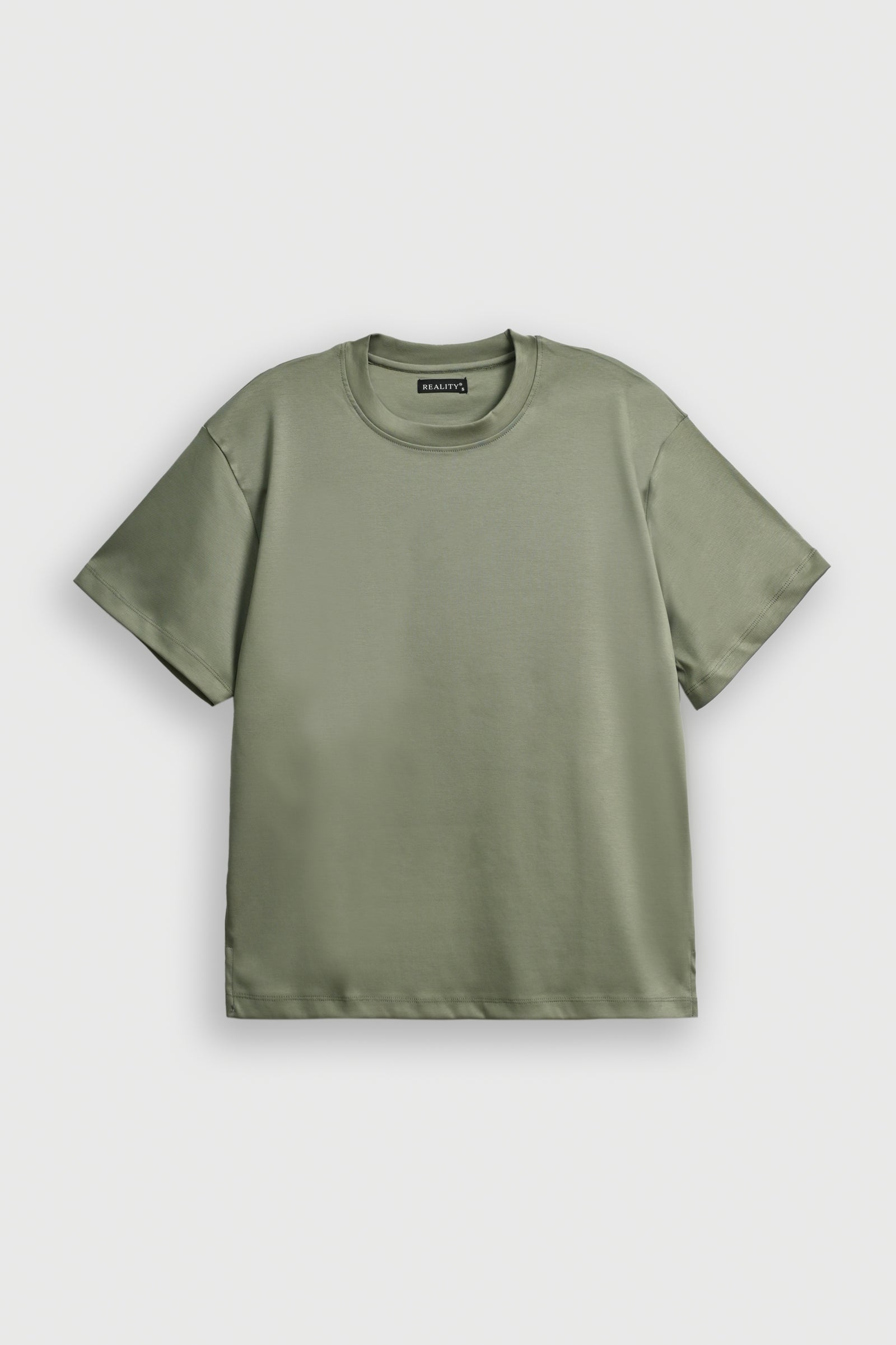MEN OLIVE DOWN SHOULDER T-SHIRT Reality