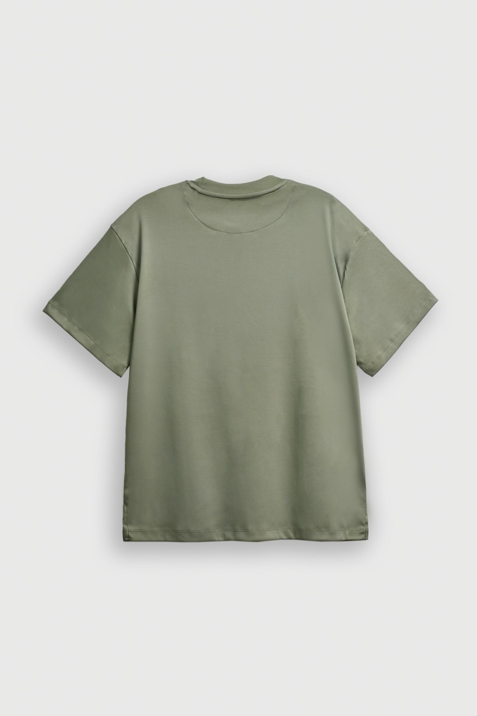 MEN OLIVE DOWN SHOULDER T-SHIRT Reality