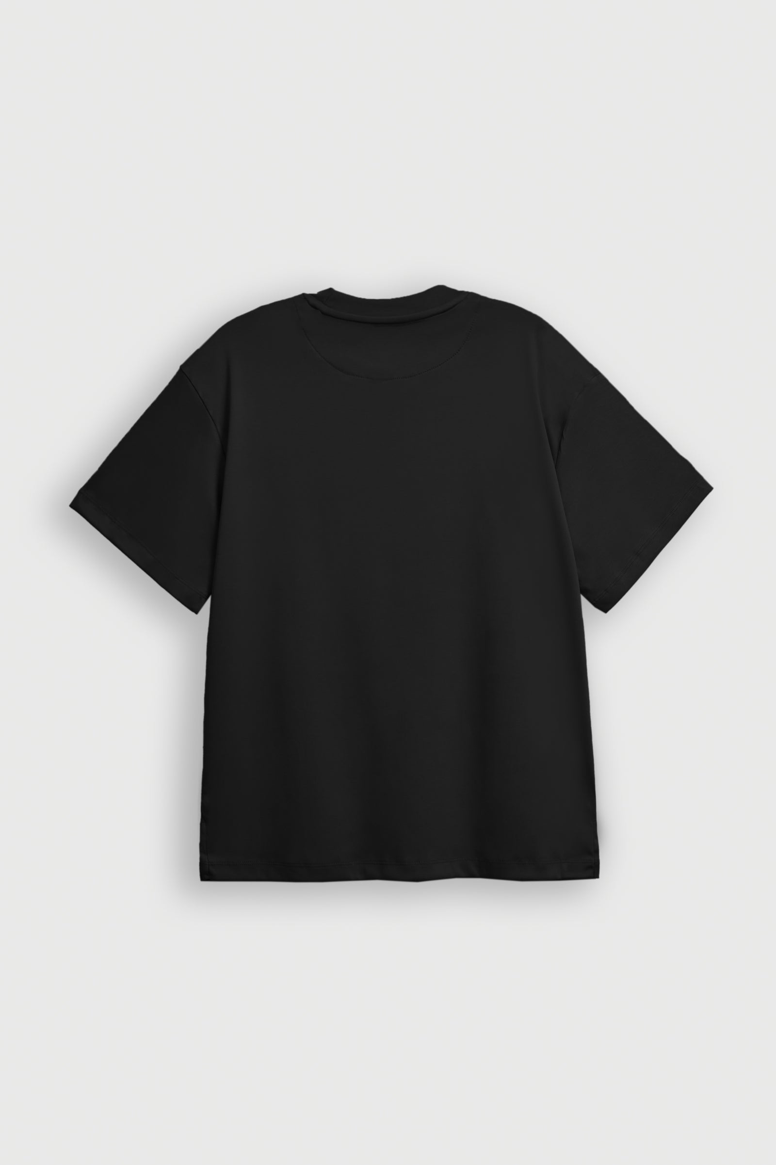 MEN BLACK DOWN SHOULDER T-SHIRT Reality