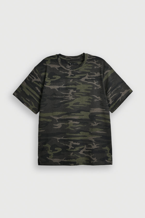 MENS ARMY GREEN T-SHIRT Reality