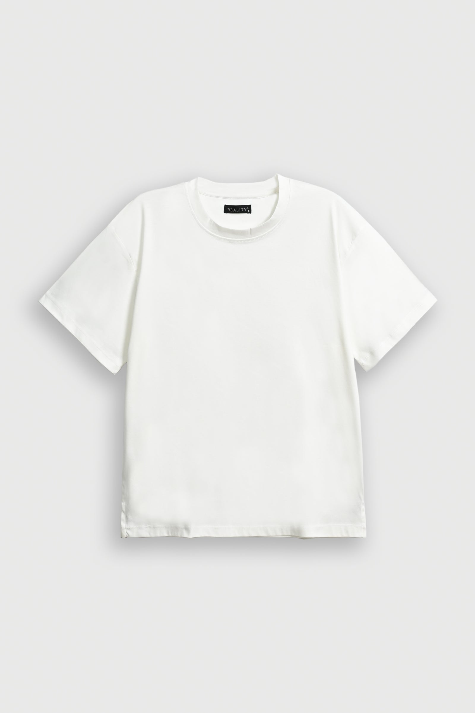 MEN WHITE DOWN SHOULDER T-SHIRT Reality