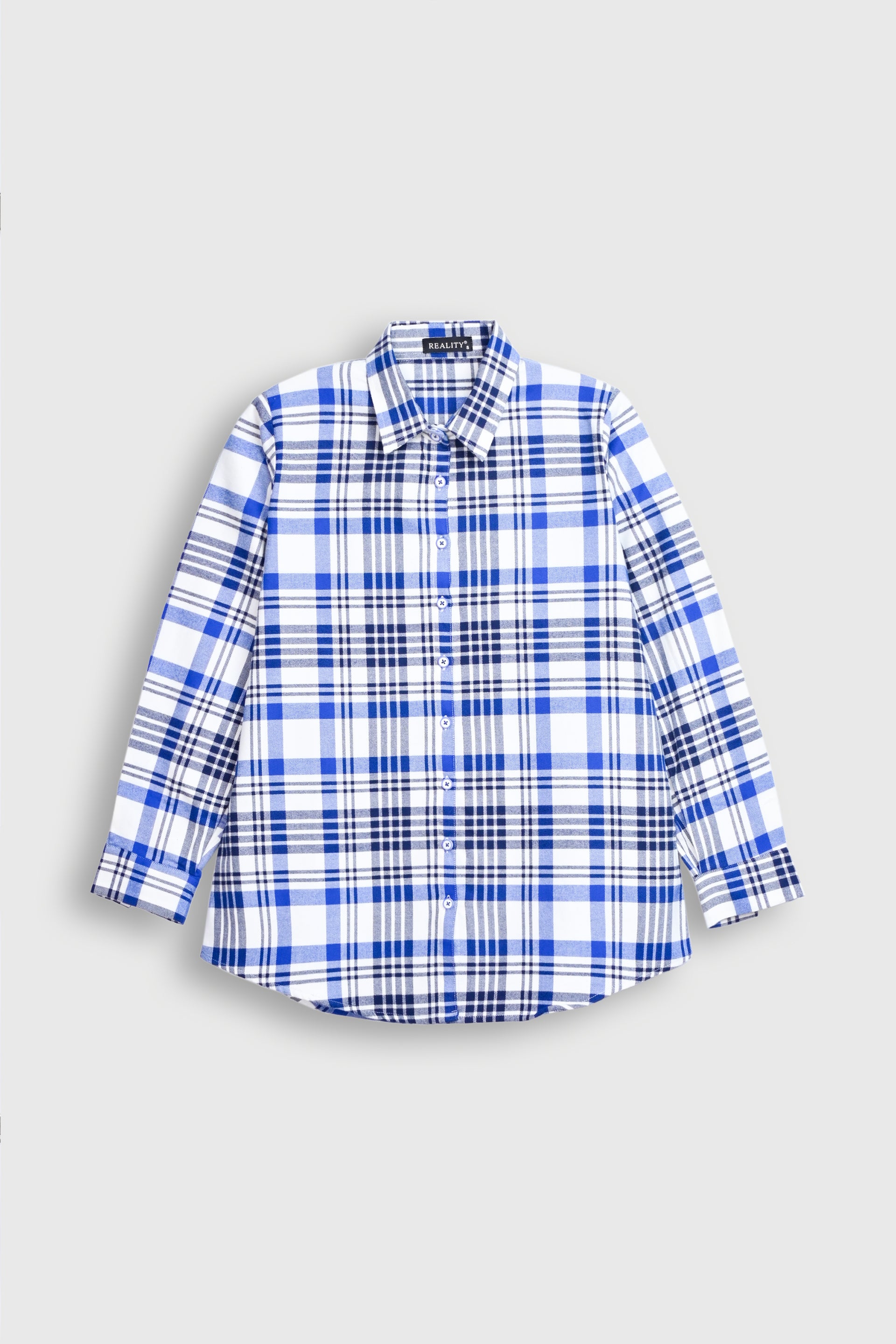 LADIES ROYAL BLUE CASUAL SHIRT REALITY